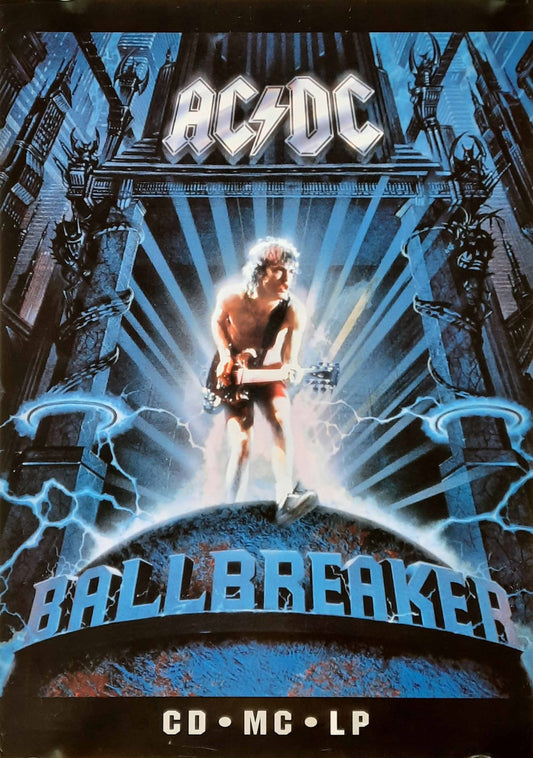 AC/DC Original Promotion Poster - 1995 Album "Ballbreaker Album"