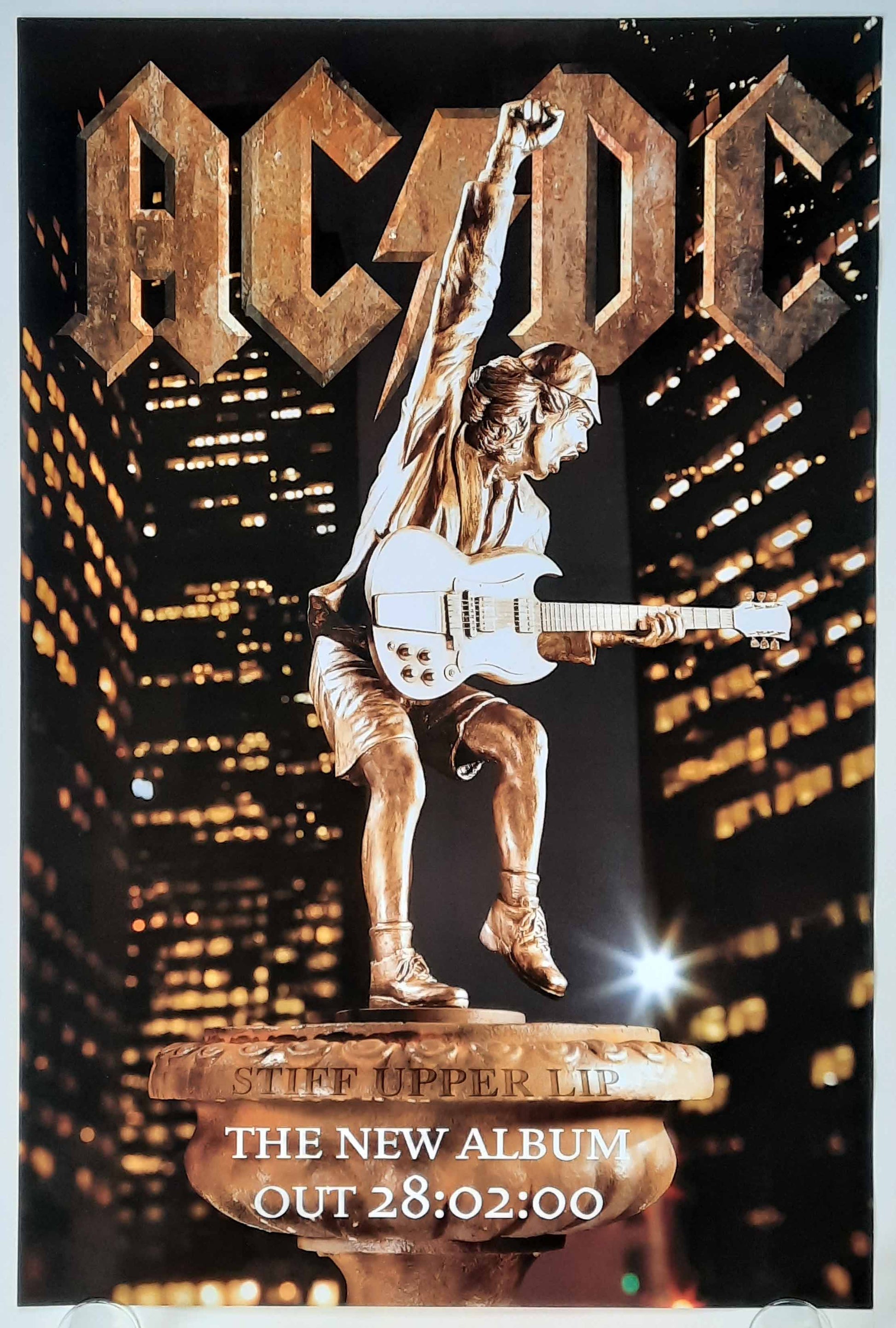 AC/DC Original Promotion Poster - 2000 Album "Stiff Upper Lip"