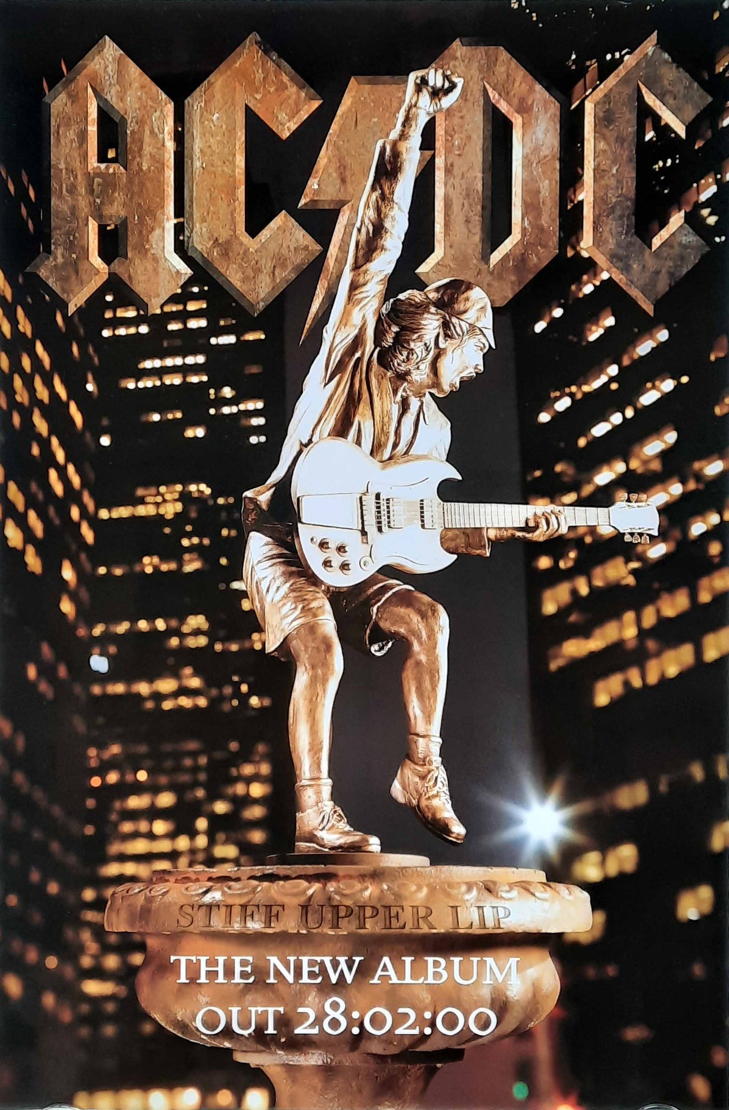 AC/DC Original Promotion Poster - 2000 Album "Stiff Upper Lip" 2