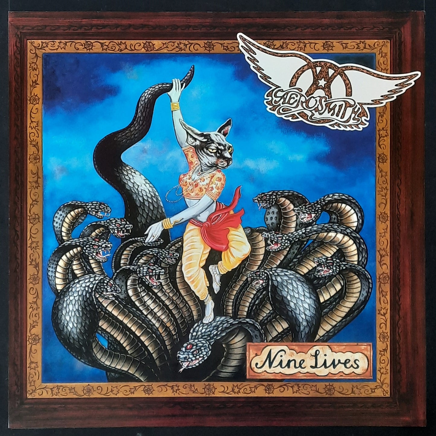 AEROSMITH Original Promotion Poster - 1997 Album NINE LIVES