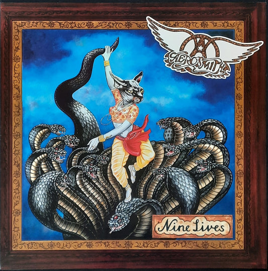 AEROSMITH Original Promotion Poster - 1997 Album NINE LIVES 
