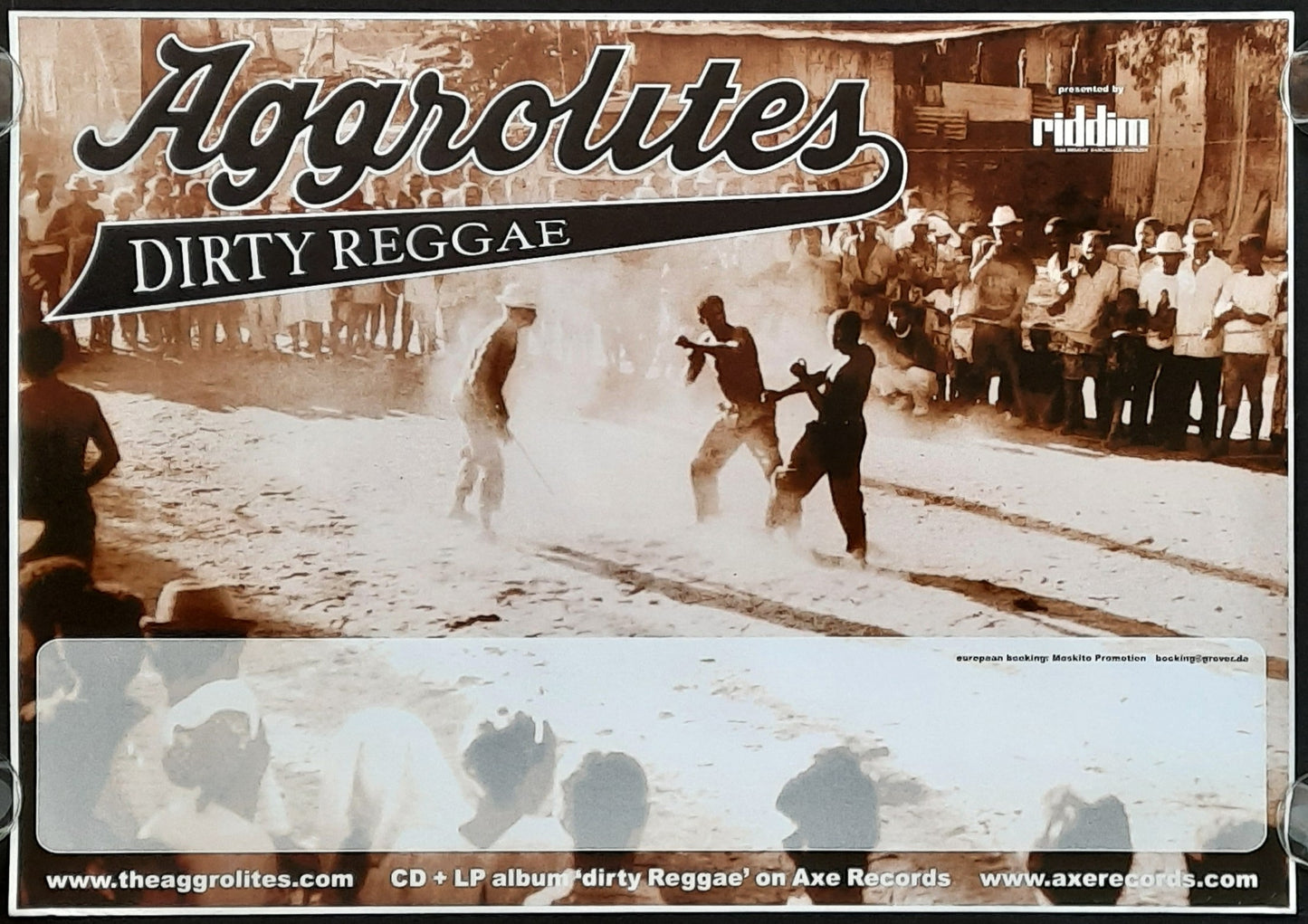 AGGROLITES Original Concert Poster 2003 Dirty Reggae Tour