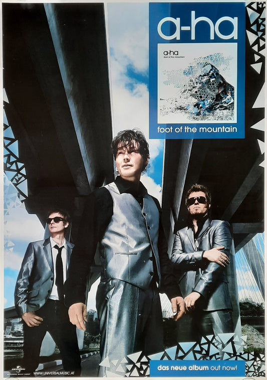 A-HA 2009 Promotion Poster "Foot Of The Mountain" Album 1st print