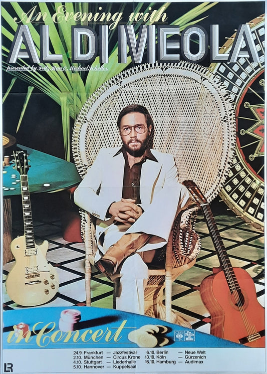 AL DI MEOLA Original Concert Poster 1978 Germany