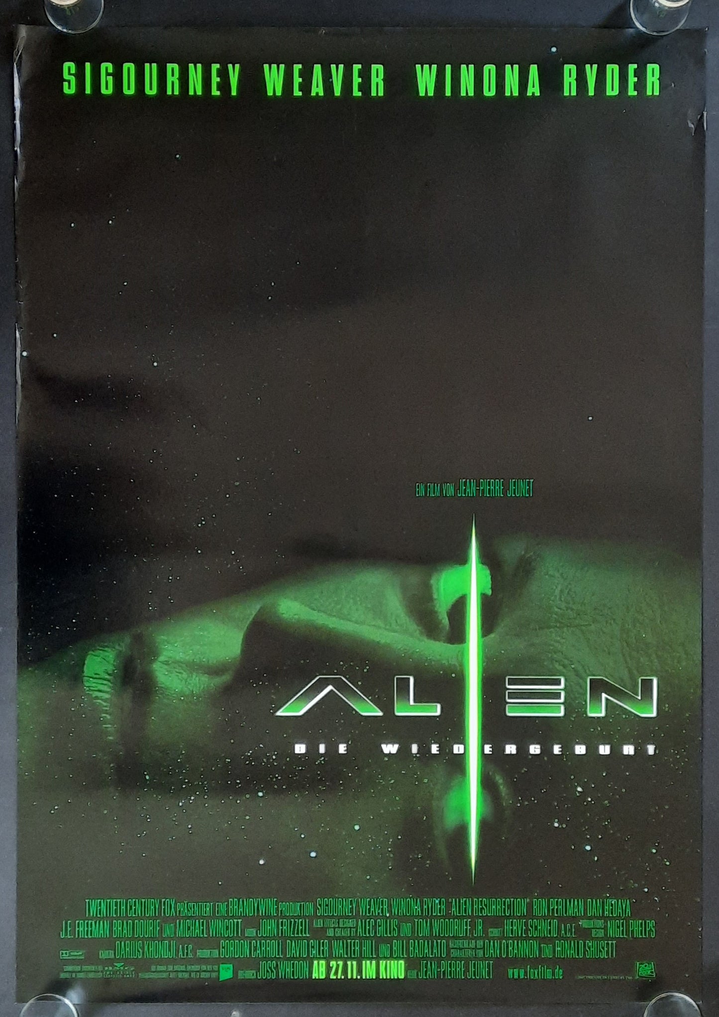 ALIEN - RESURRECTION Original Movie Poster 1997 Weaver German 1-Sheet ROLLED