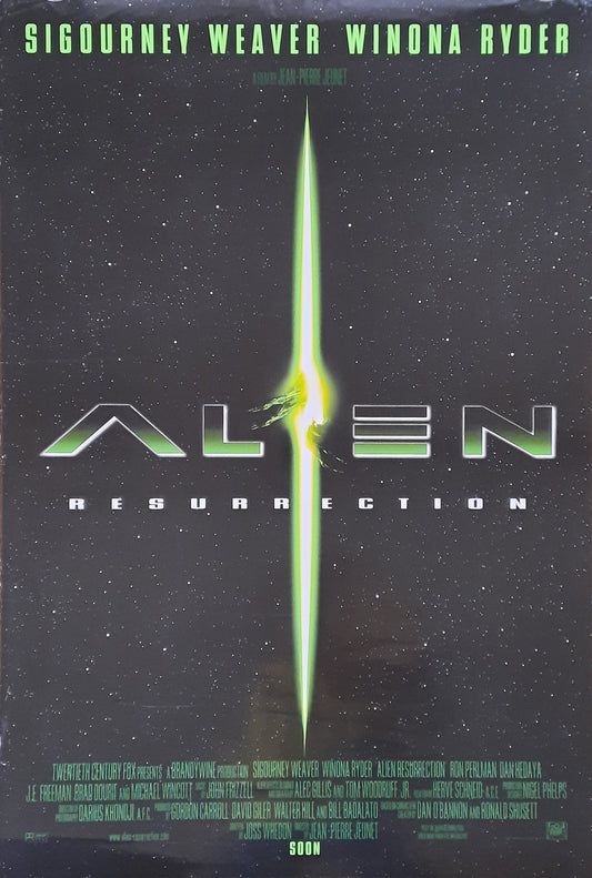 ALIEN RESURRECTION Original Movie Poster 1997 Teaser Sigourney Weaver US 1-Sheet ROLLED