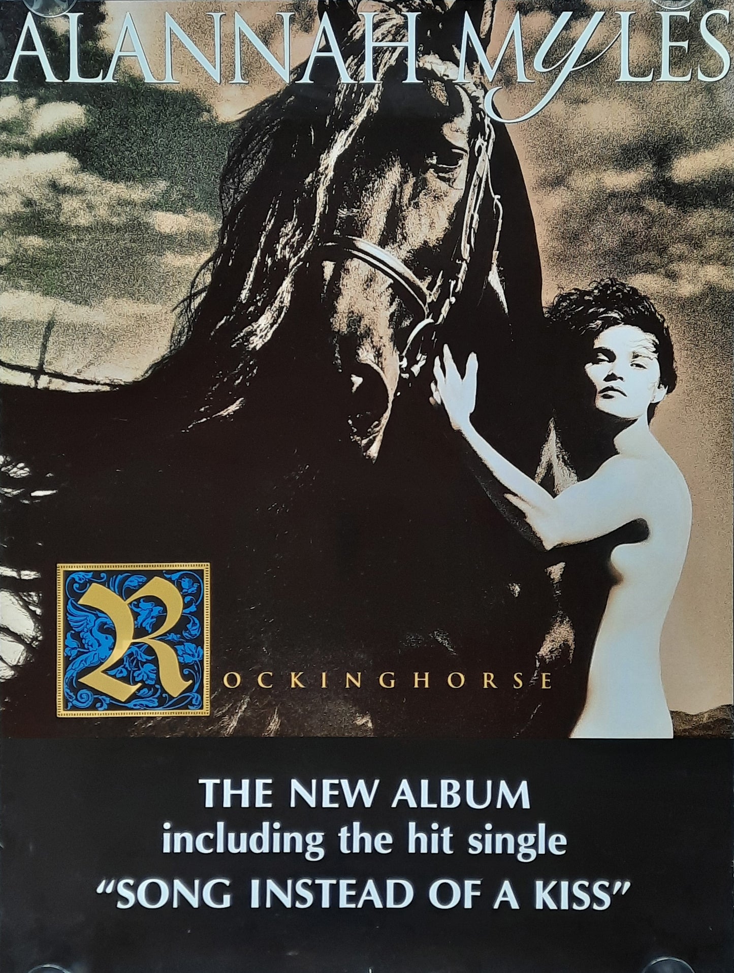 ALLANAH MYLES Original Promotion Poster - 1992 Album "Rockinghorse"