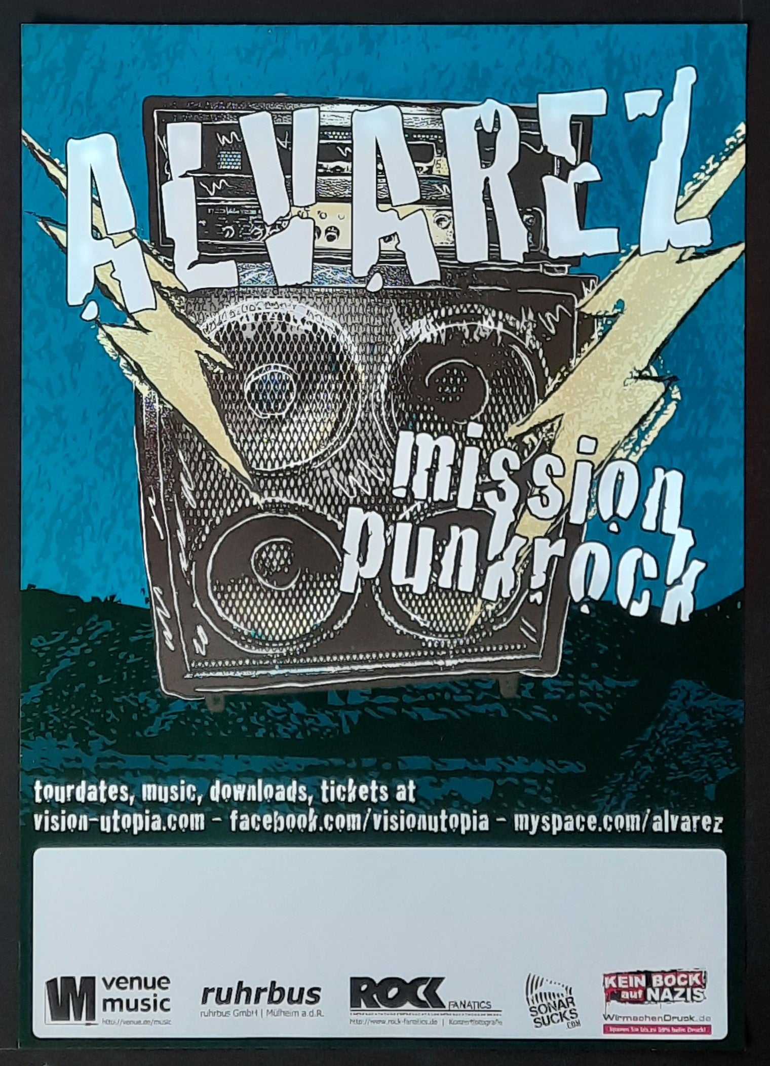 ALVAREZ Original Concert Poster 2005 Germany