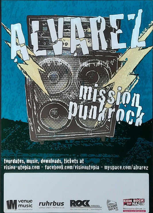 ALVAREZ Original Concert Poster 2005 Germany 