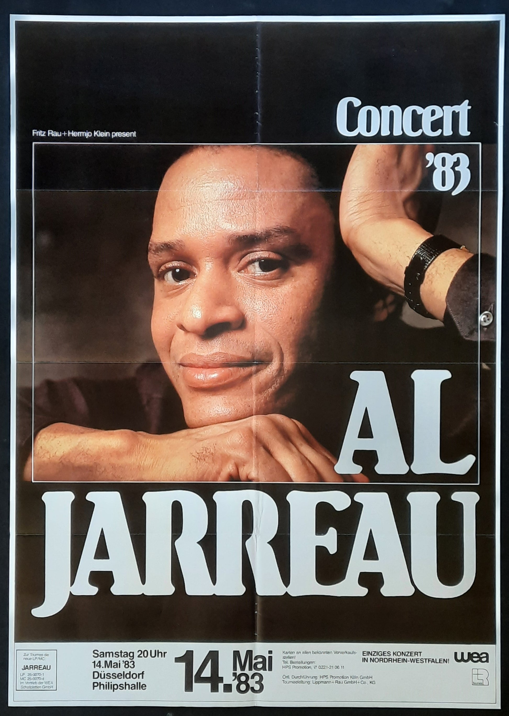 AL JARREAU Original Concert Poster May 14, 1993 Duesseldorf Germany