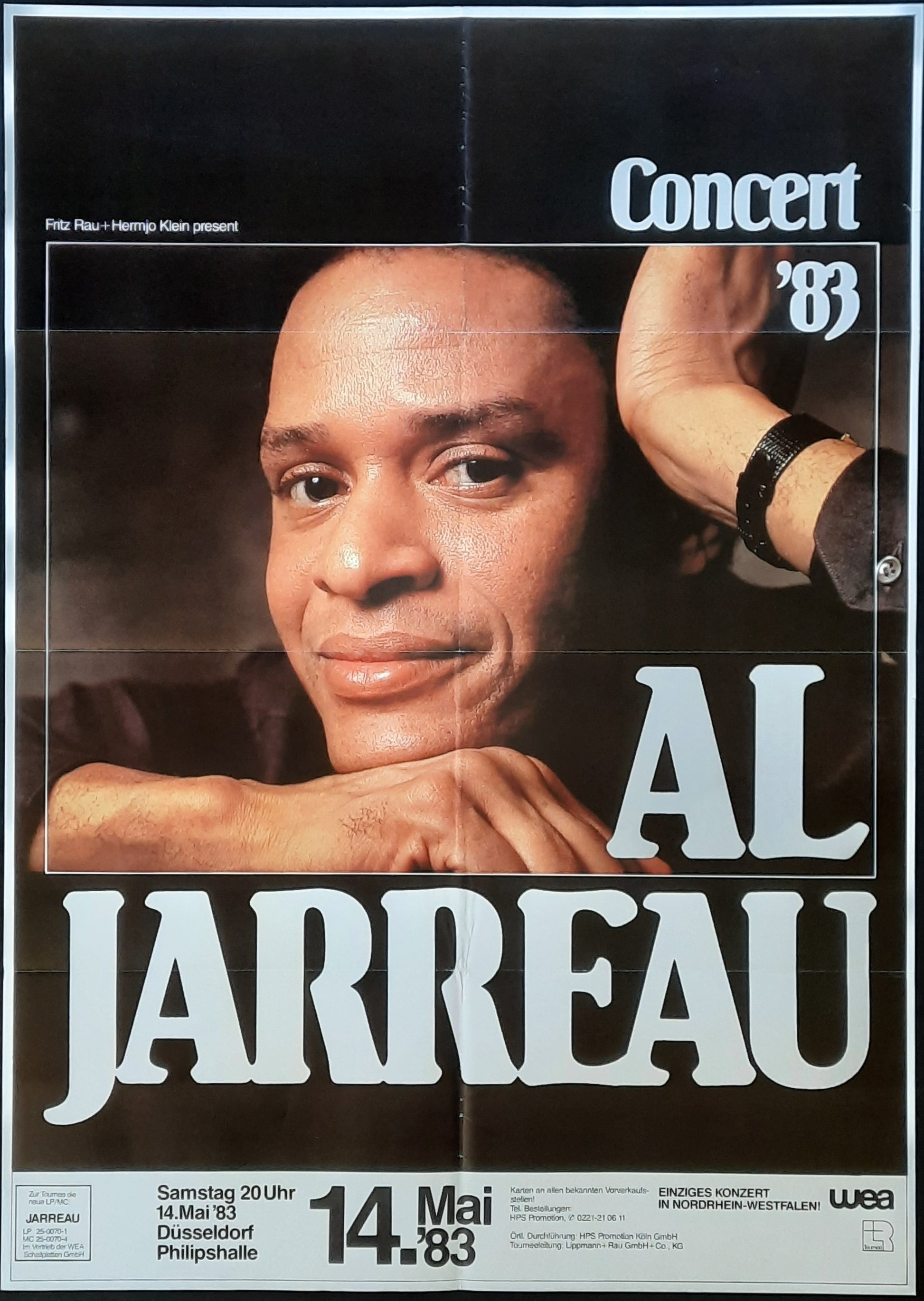 AL JARREAU Original Concert Poster May 14, 1993 Duesseldorf Germany 1