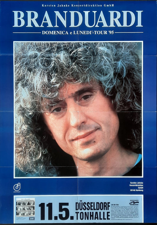 ANGELO BRANDUARDI Original Concert Poster May 11, 1995 Duesseldorf Germany 1