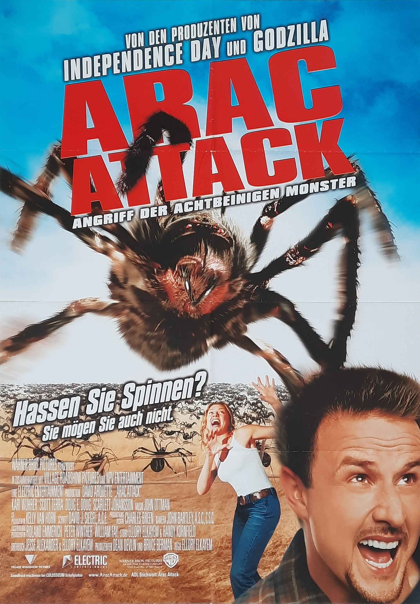 ARAC ATTACK Original Movie Poster 2002 David Arquette German 1-Sheet