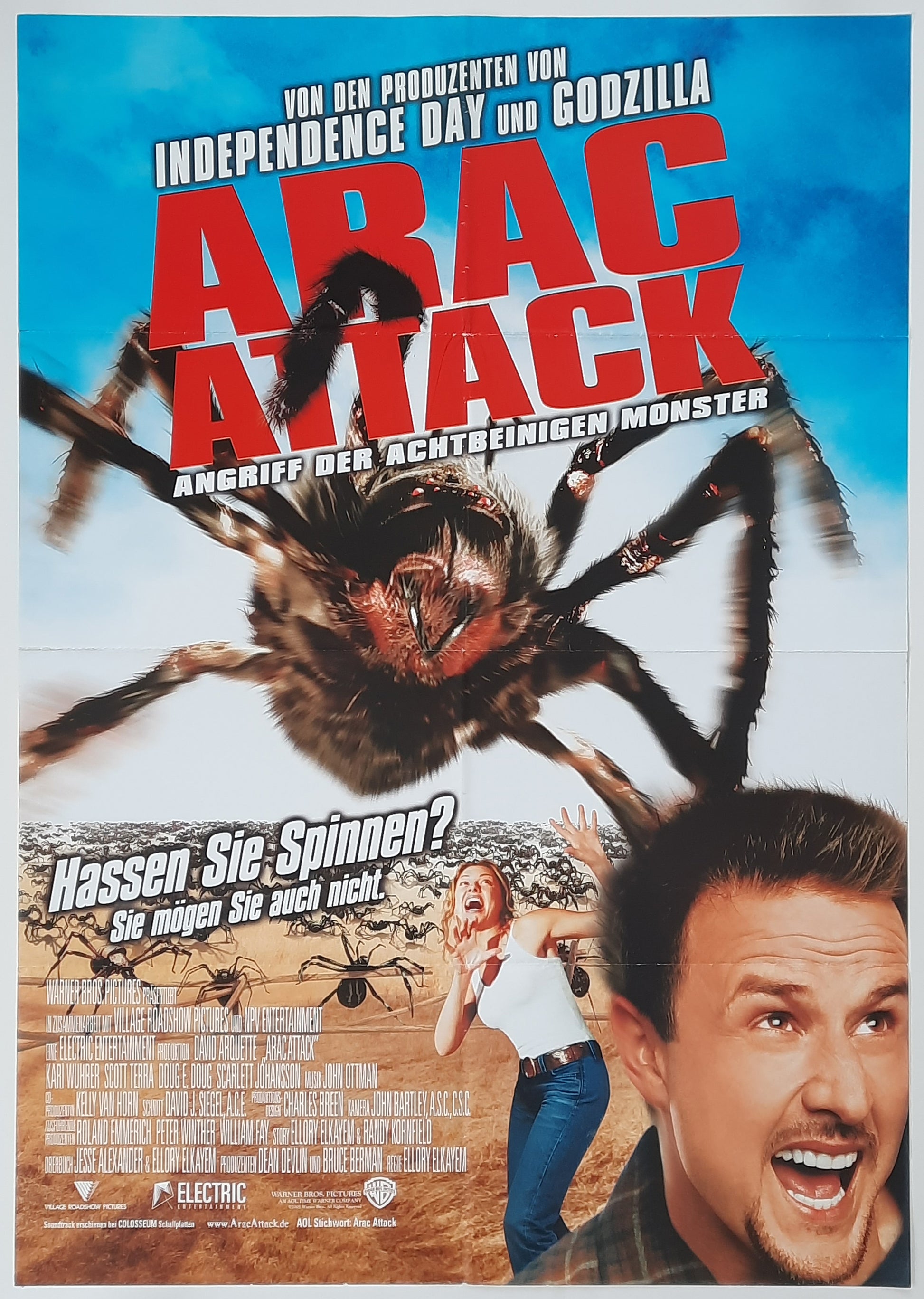 ARAC ATTACK Original Movie Poster 2002 David Arquette German 1-Sheet 2