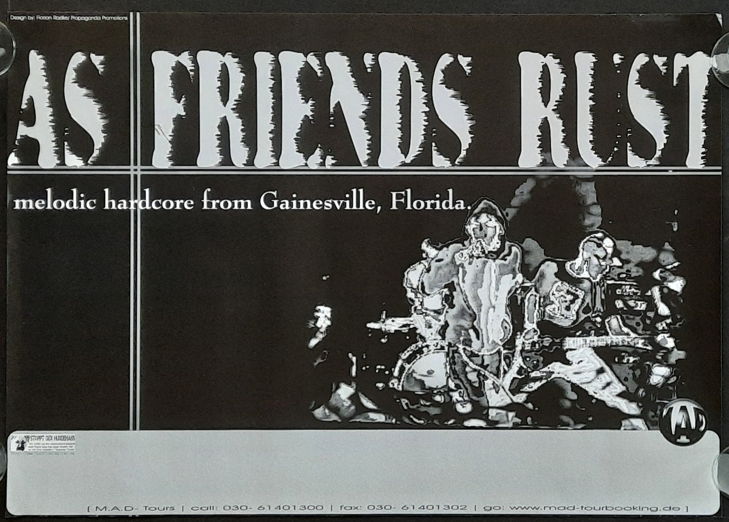 AS FRIENDS RUST Original Concert Poster 1999 World Tour 42x59 (18)
