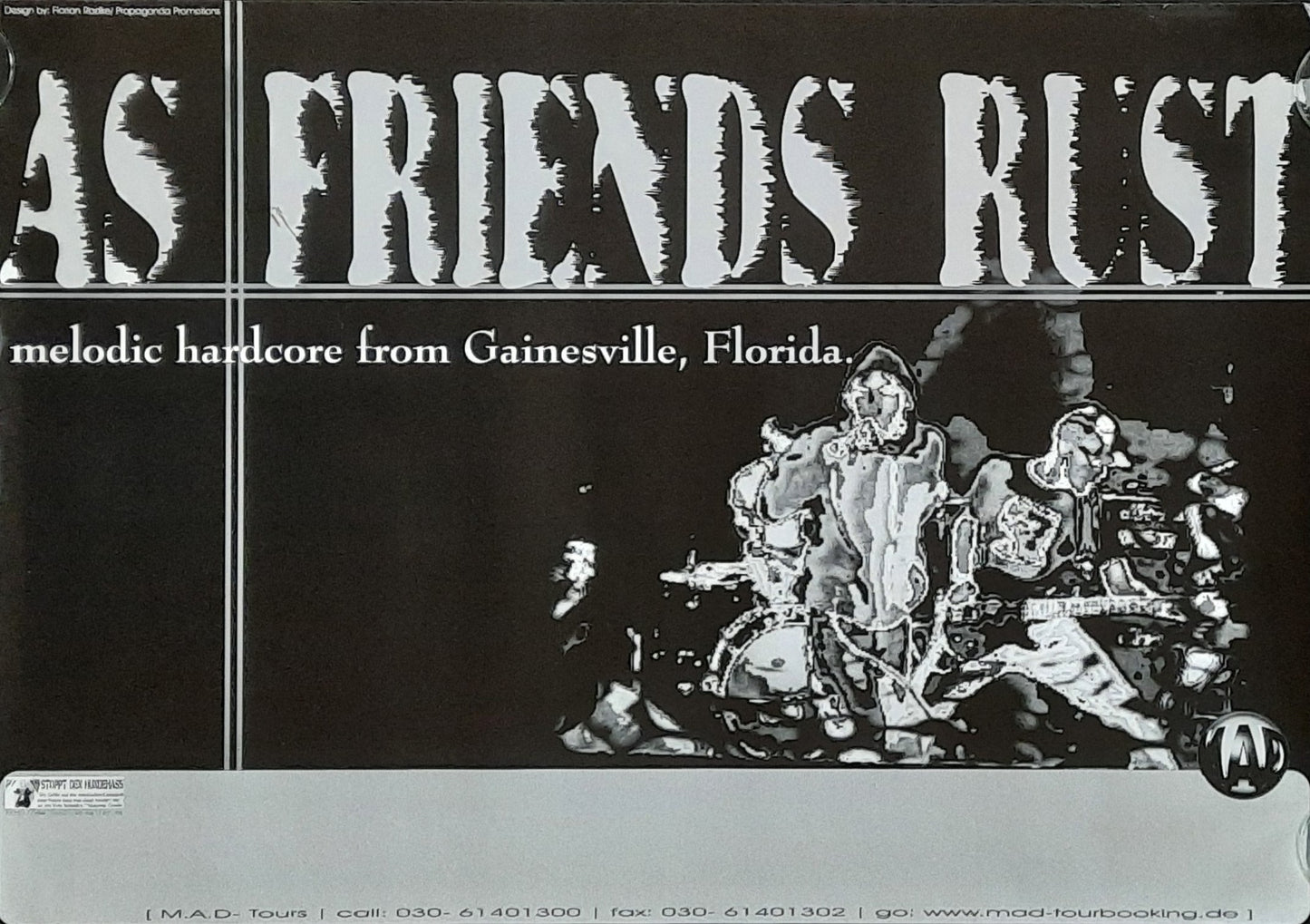 AS FRIENDS RUST Original Concert Poster 1999 World Tour 42x59 (18)
