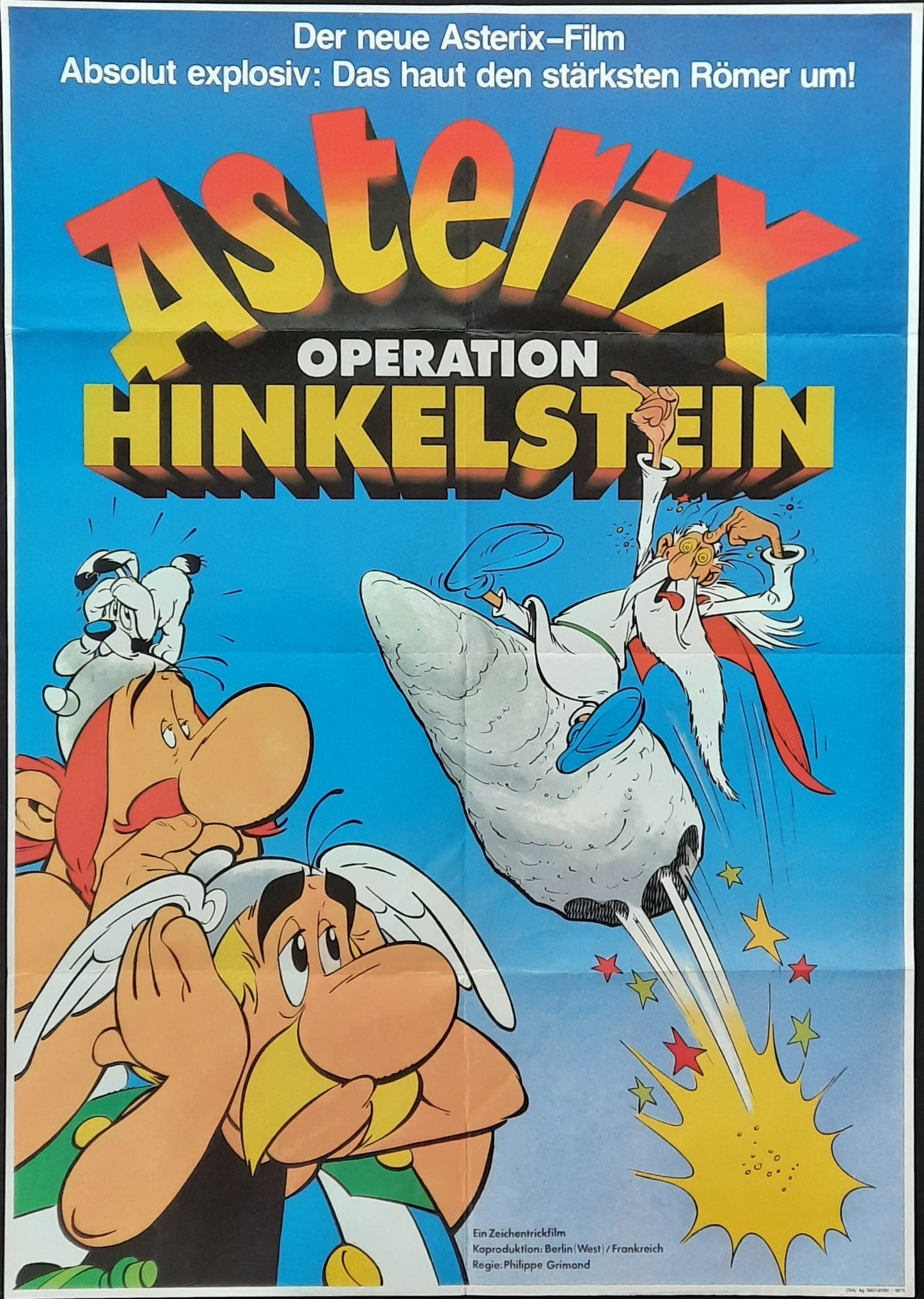 ASTERIX AND THE BIG FIGHT Original Movie Poster 1989 German 1-Sheet