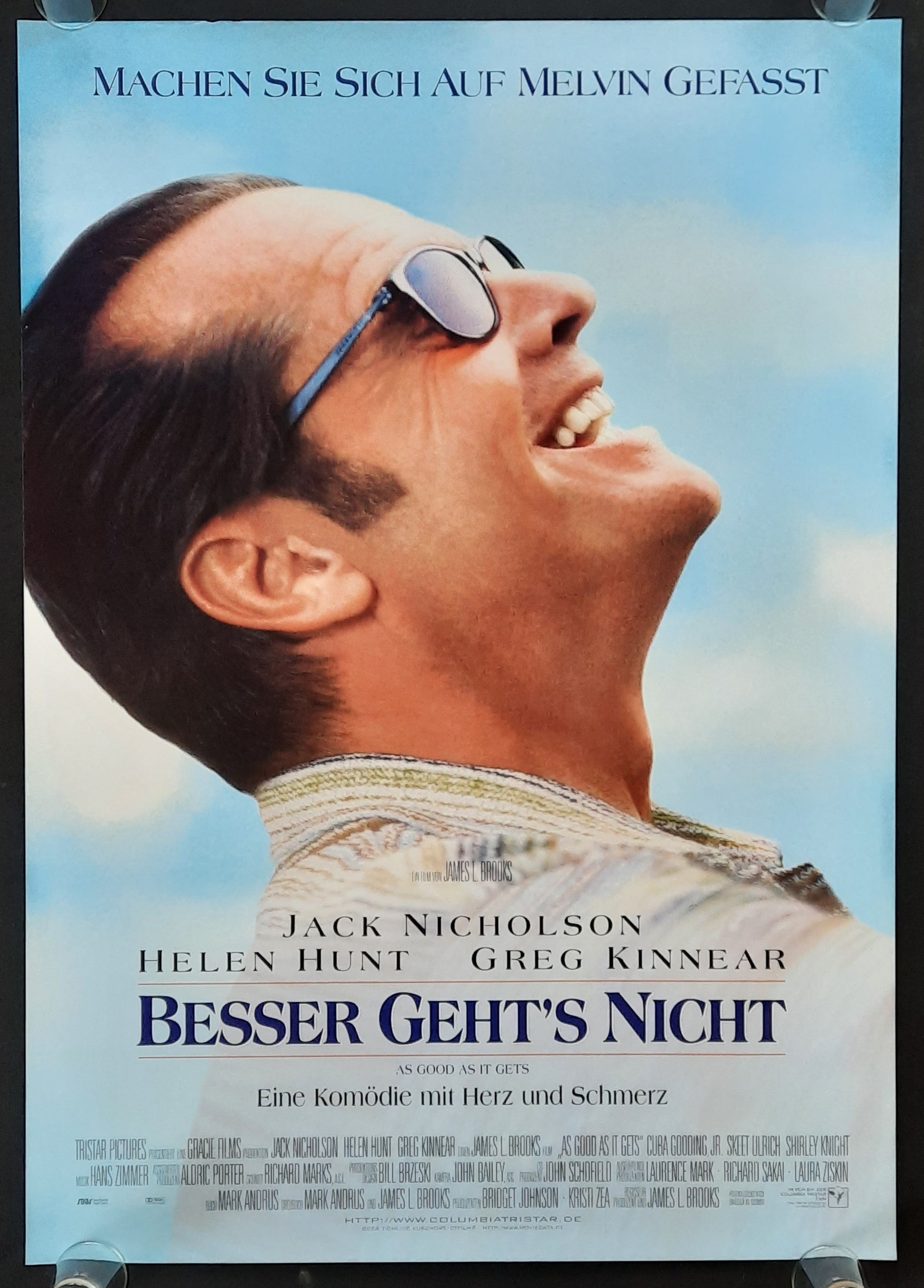 AS GOOD AS IT GETS Original Movie Poster 1997 Nicholson Hunt German 1-Sheet ROLLED