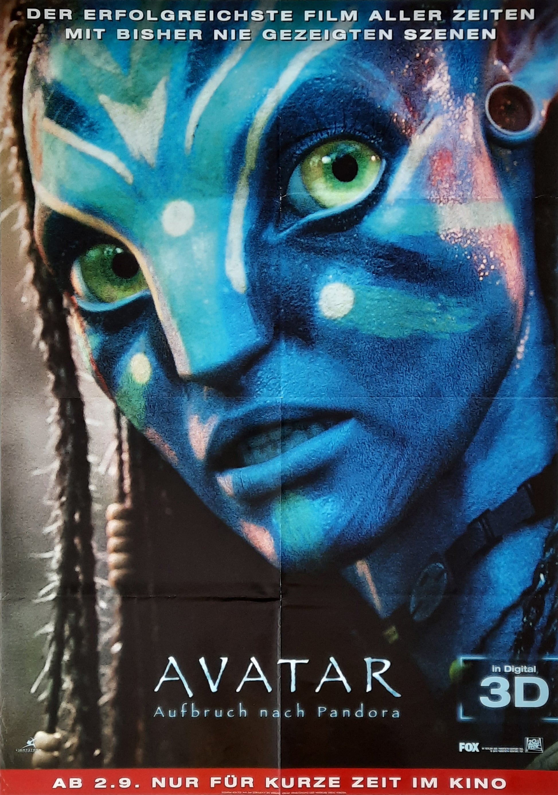 AVATAR 3D Original Movie Poster 2009 James Cameron German 1-Sheet