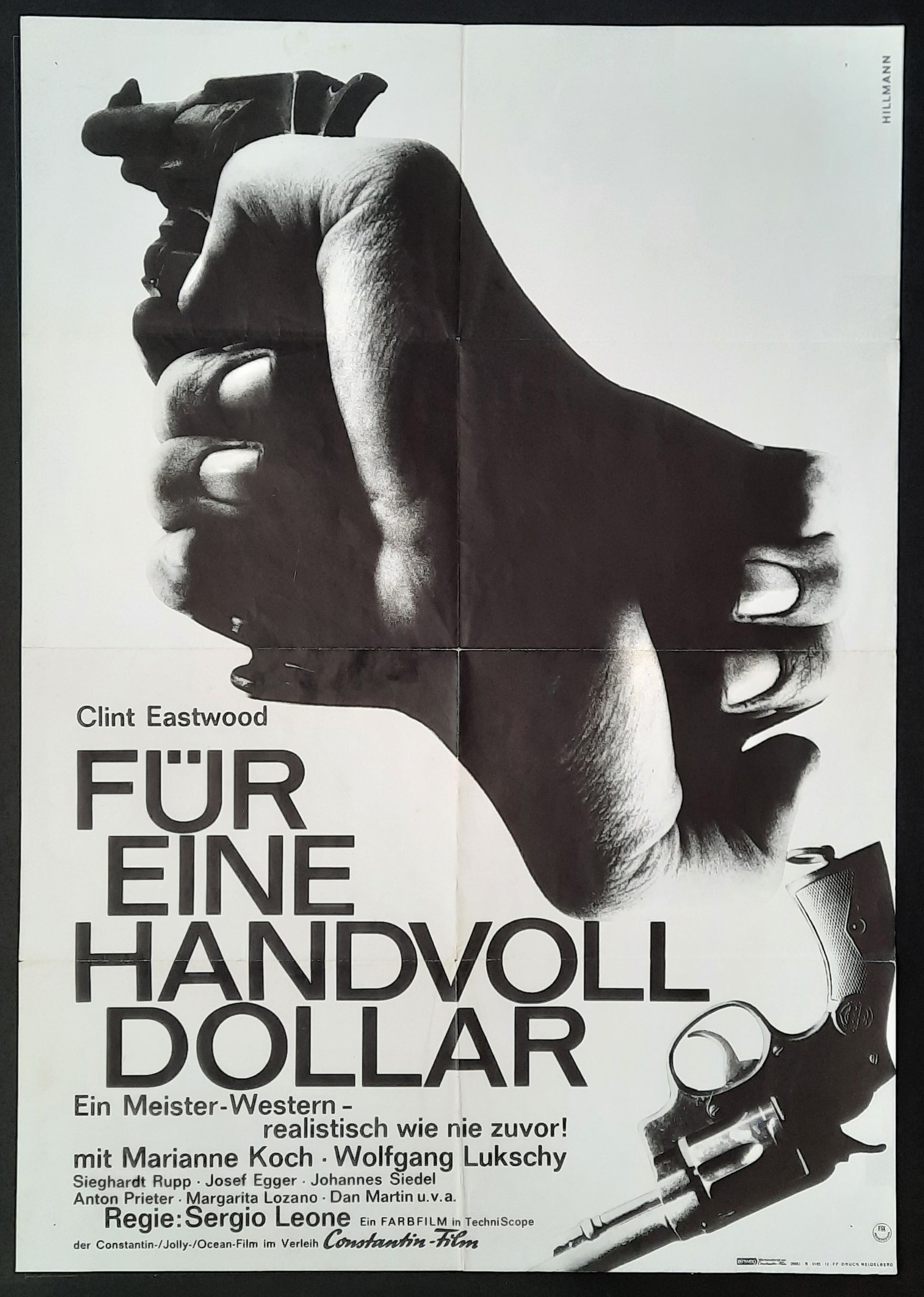 A FISTFUL OF DOLLARS Original Movie Poster 1965 Clint Eastwood Germany 1-Sheet 2