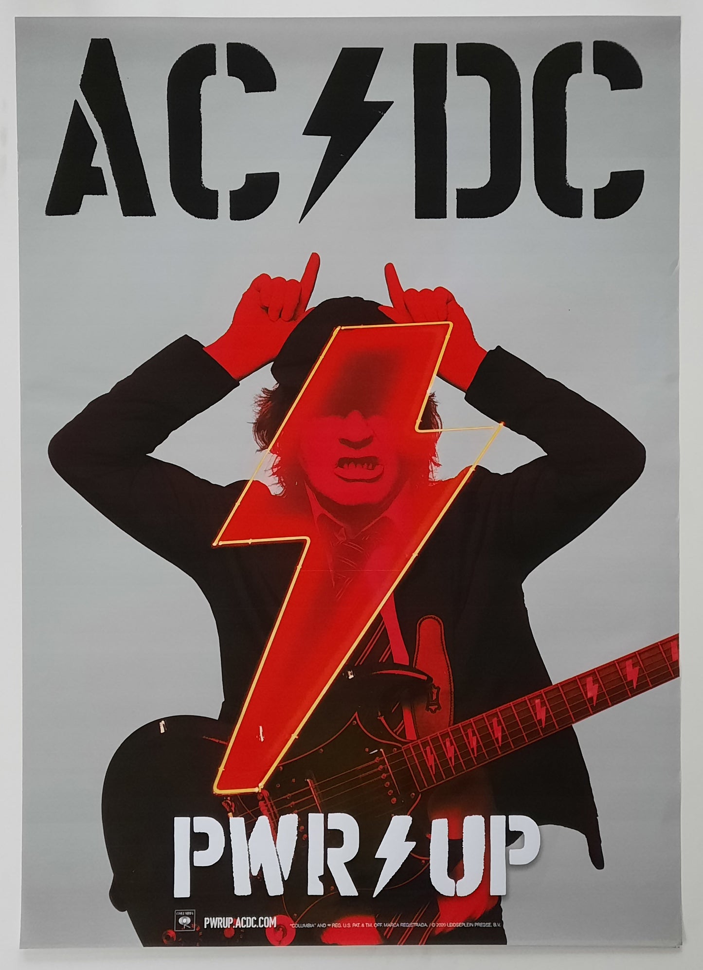 AC/DC 2020 Promotion Poster "PWR UP" Album 23 x 33 inch Germany 1st print