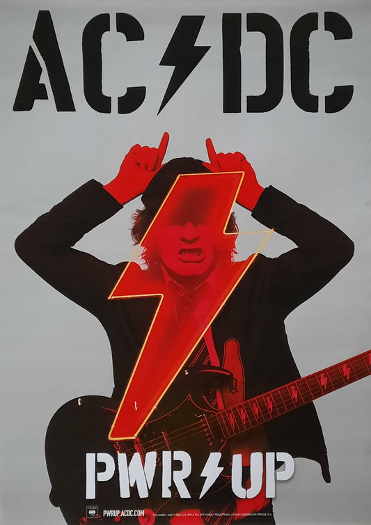 AC/DC 2020 Promotion Poster "PWR UP" Album 23 x 33 inch Germany 1st print