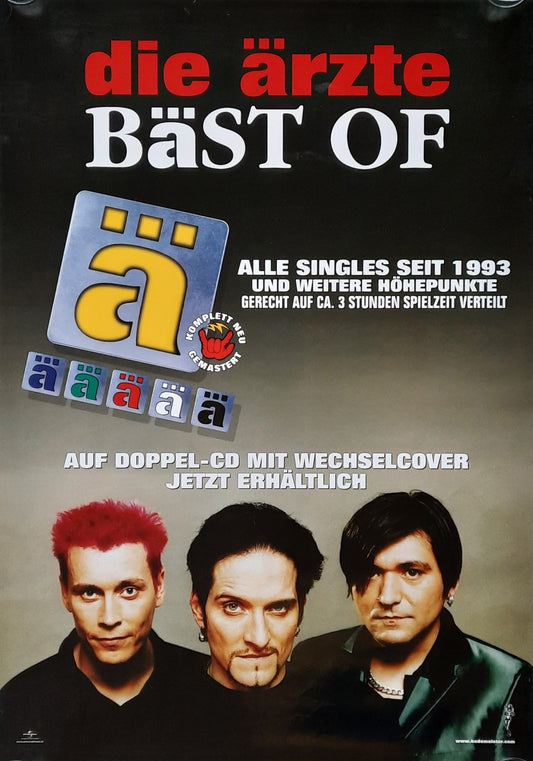 ÄRZTE 2006 Promotion Poster Album "Bäst Of"  1st print