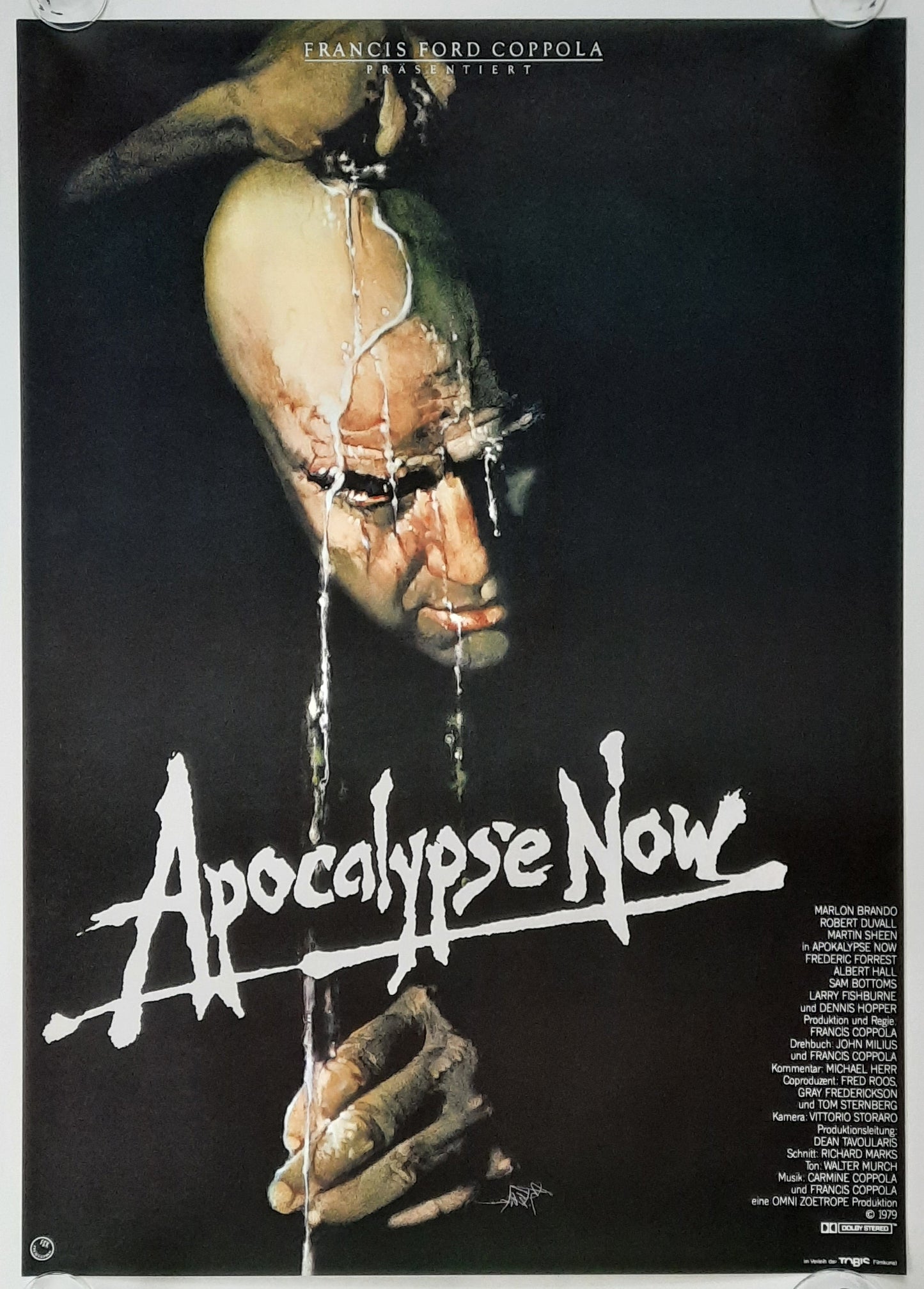 APOCALYPSE NOW 1979 Francis Ford Coppola Marlon Brando Martin Sheen German 1-Sheet-Movie-Poster ROLLED