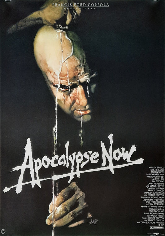 APOCALYPSE NOW 1979 Francis Ford Coppola Marlon Brando Martin Sheen German 1-Sheet-Movie-Poster ROLLED