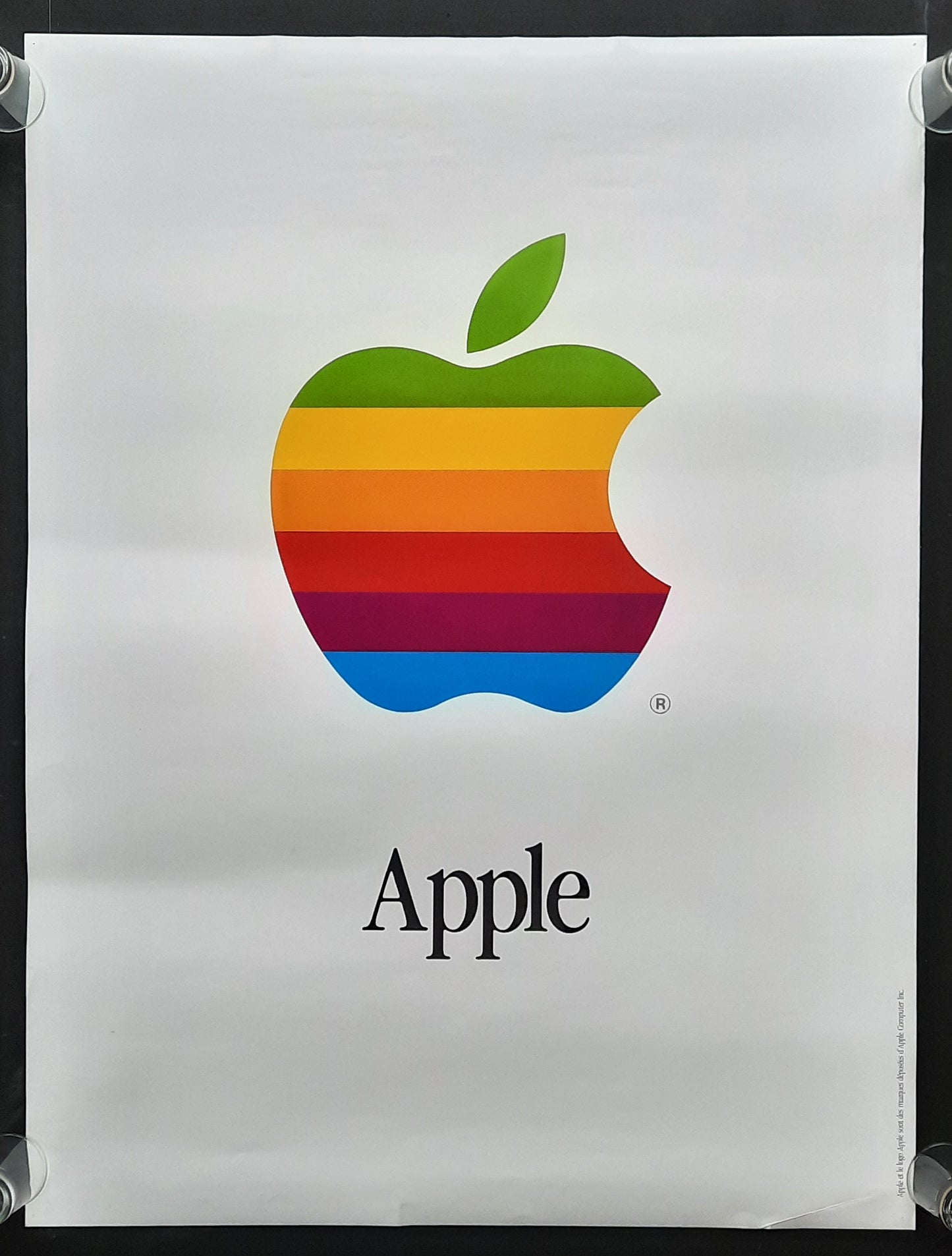 APPLE 1985 Advertising Poster by Rob Janoff for Apple Macintosh Computer