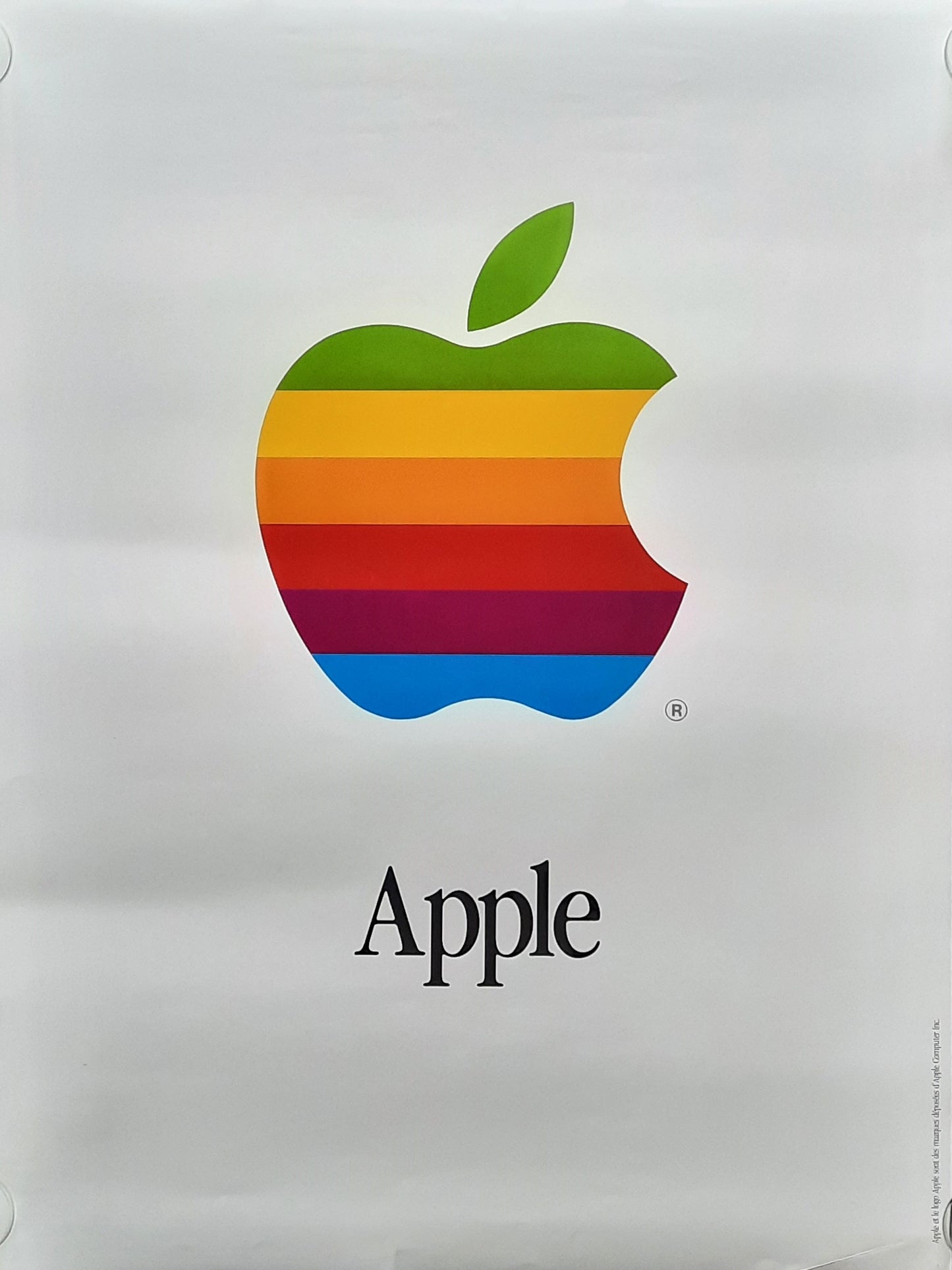 APPLE 1985 Advertising Poster by Rob Janoff for Apple Macintosh Computer