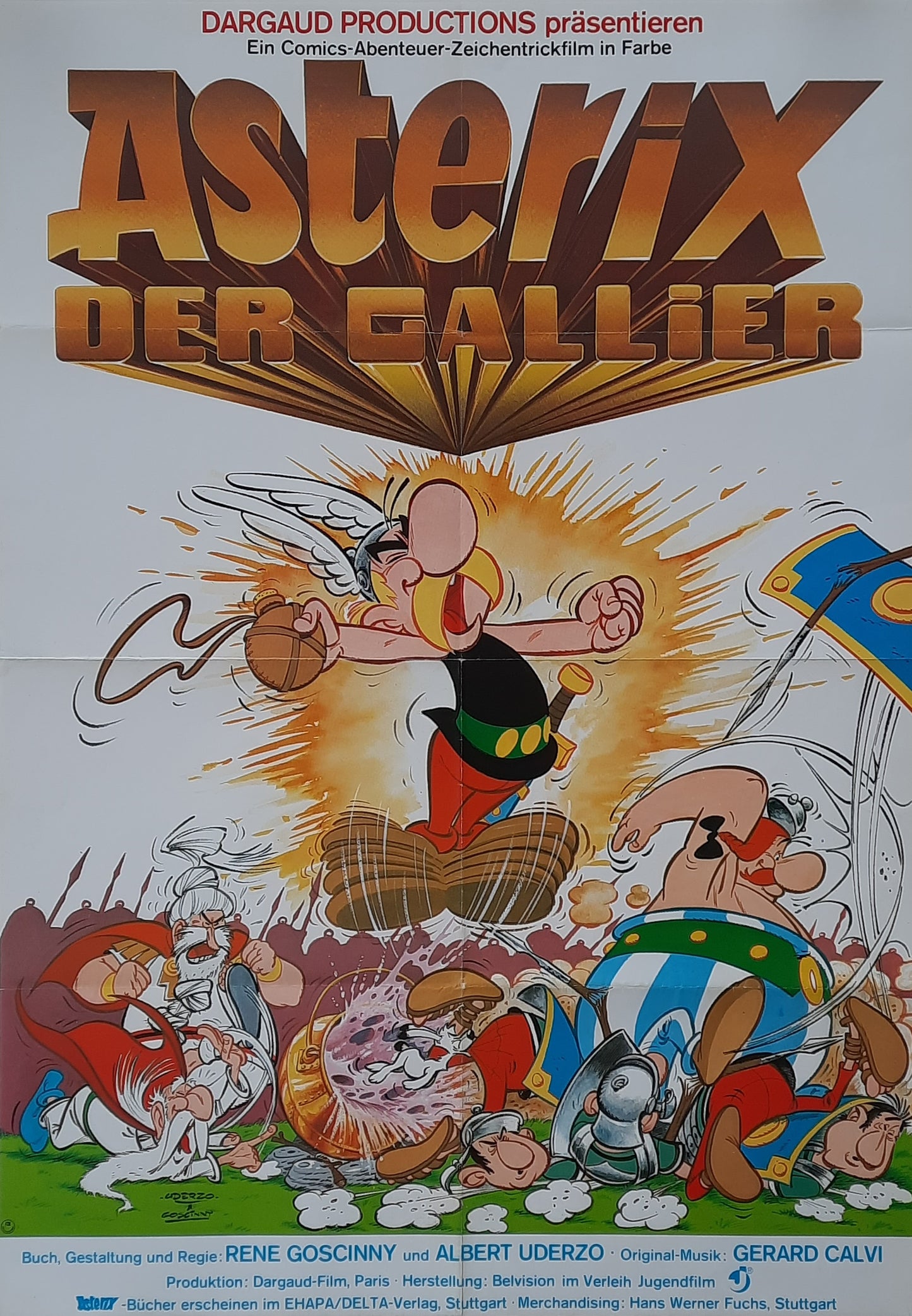 ASTERIX - THE GAUL 1967 German 1-Sheet Movie Poster