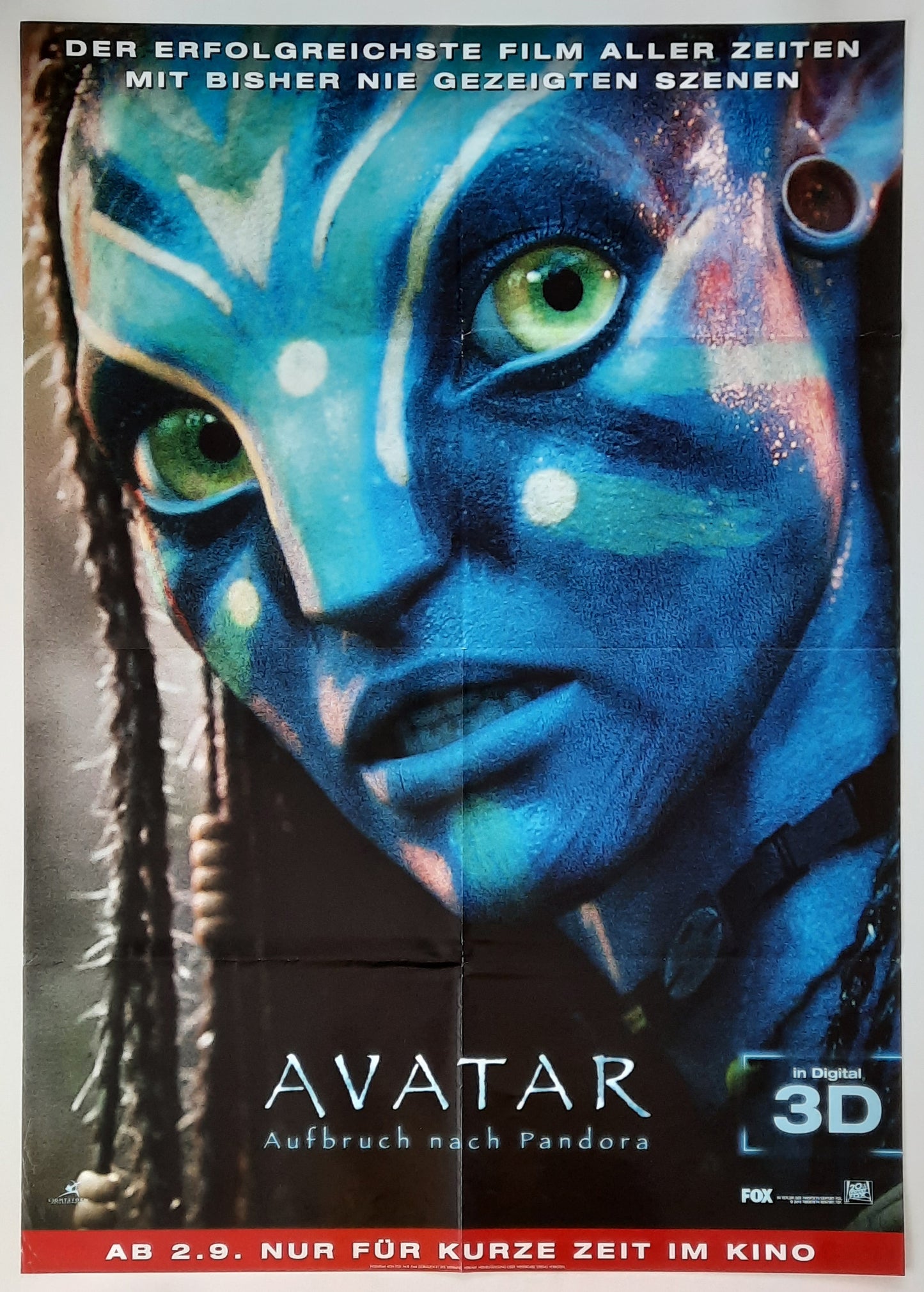 AVATAR 3D 2009 James Cameron German 1-Sheet Movie Poster