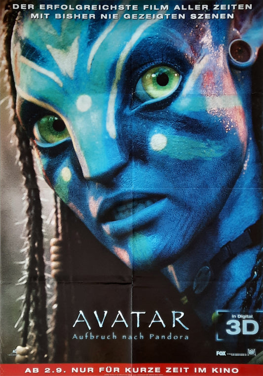 AVATAR 3D 2009 James Cameron German 1-Sheet Movie Poster