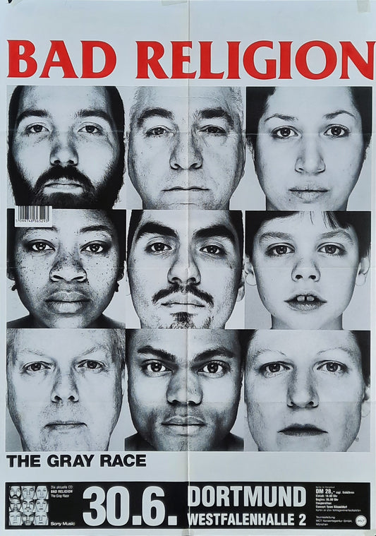 BAD RELIGION Original Concert Poster June 30, 1996 Dortmund Germany 1