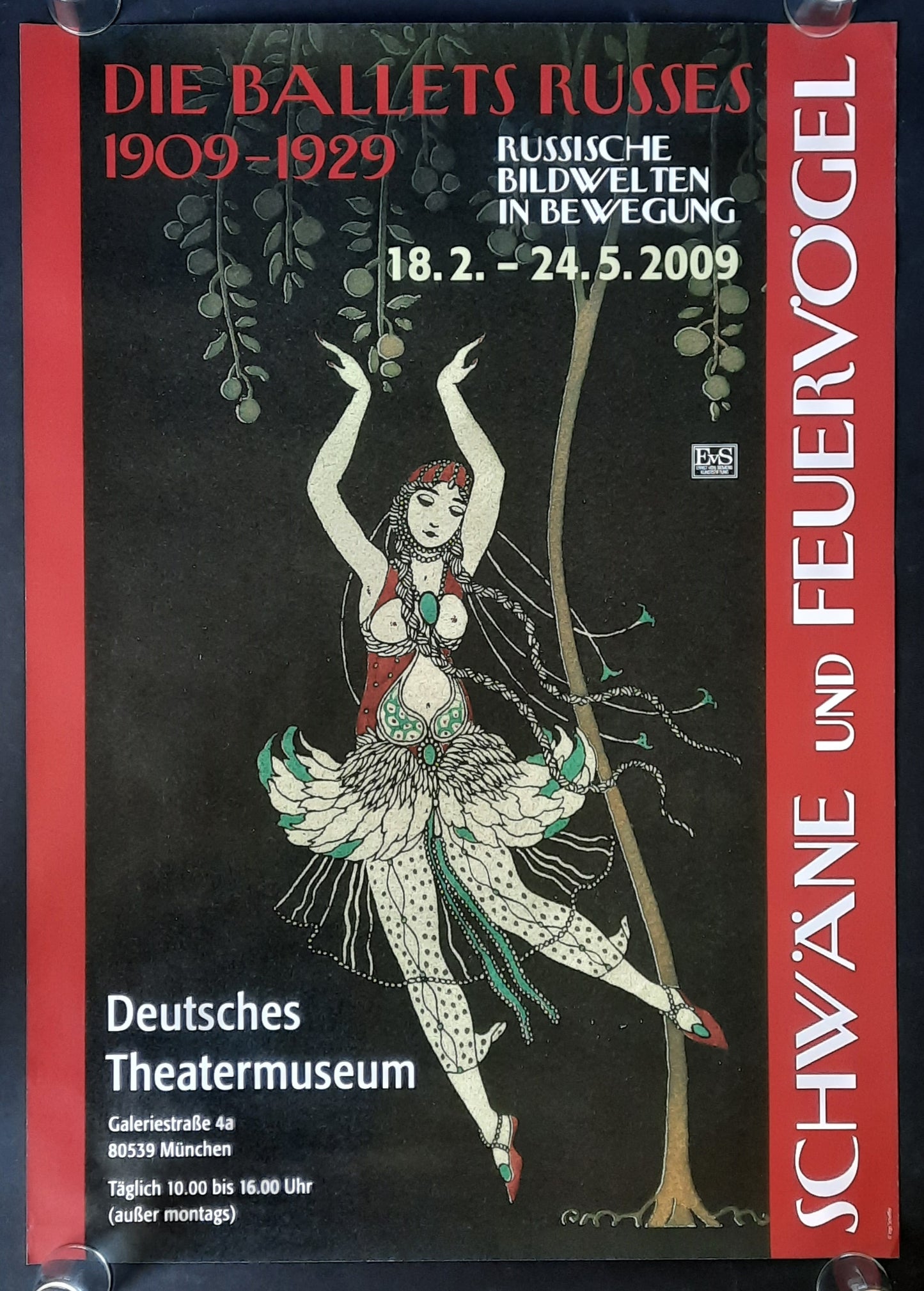 BALLETS RUSSES Original Exhibition Poster 2009 Munich Germany 1