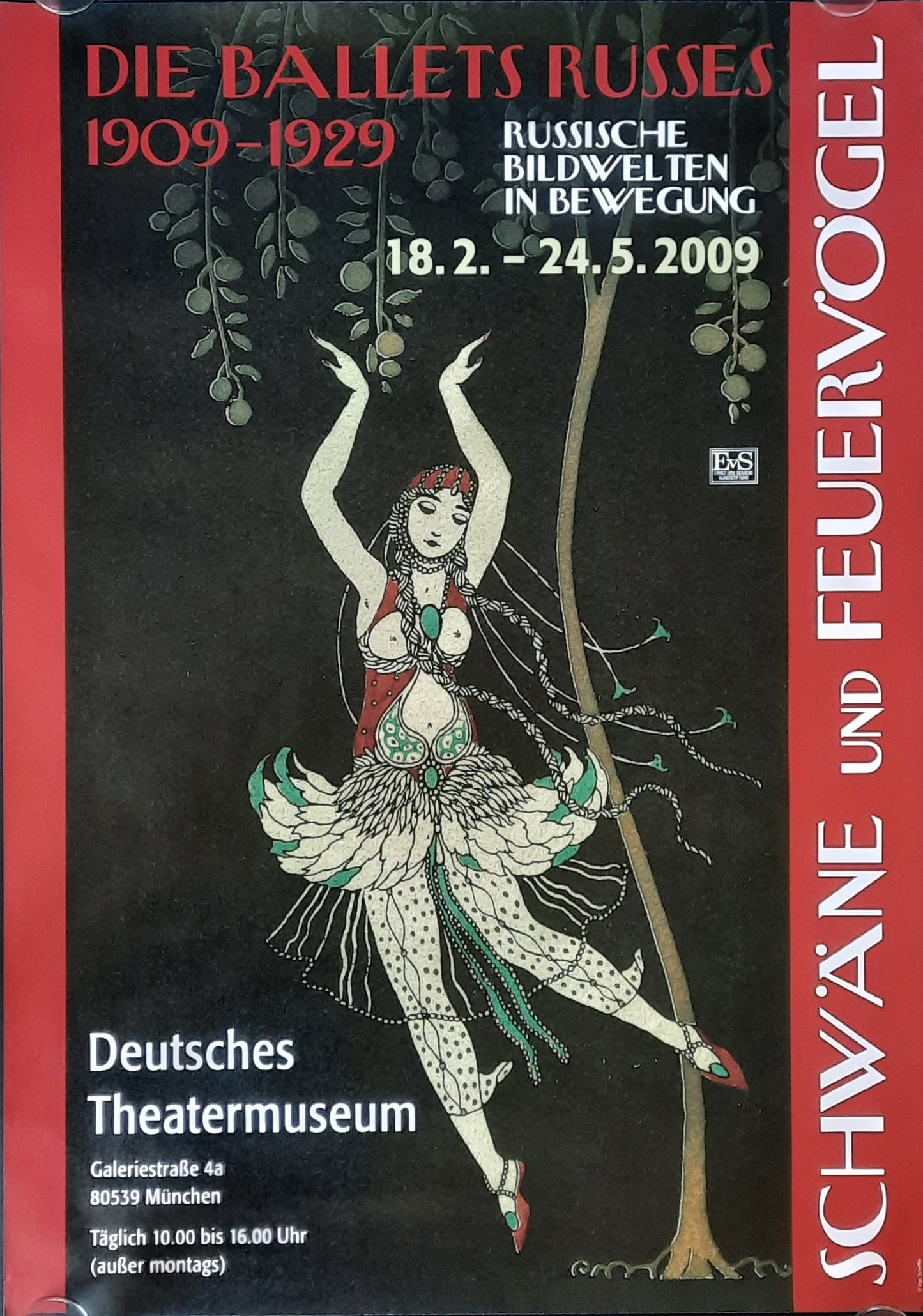 BALLETS RUSSES Original Exhibition Poster 2009 Munich Germany 1