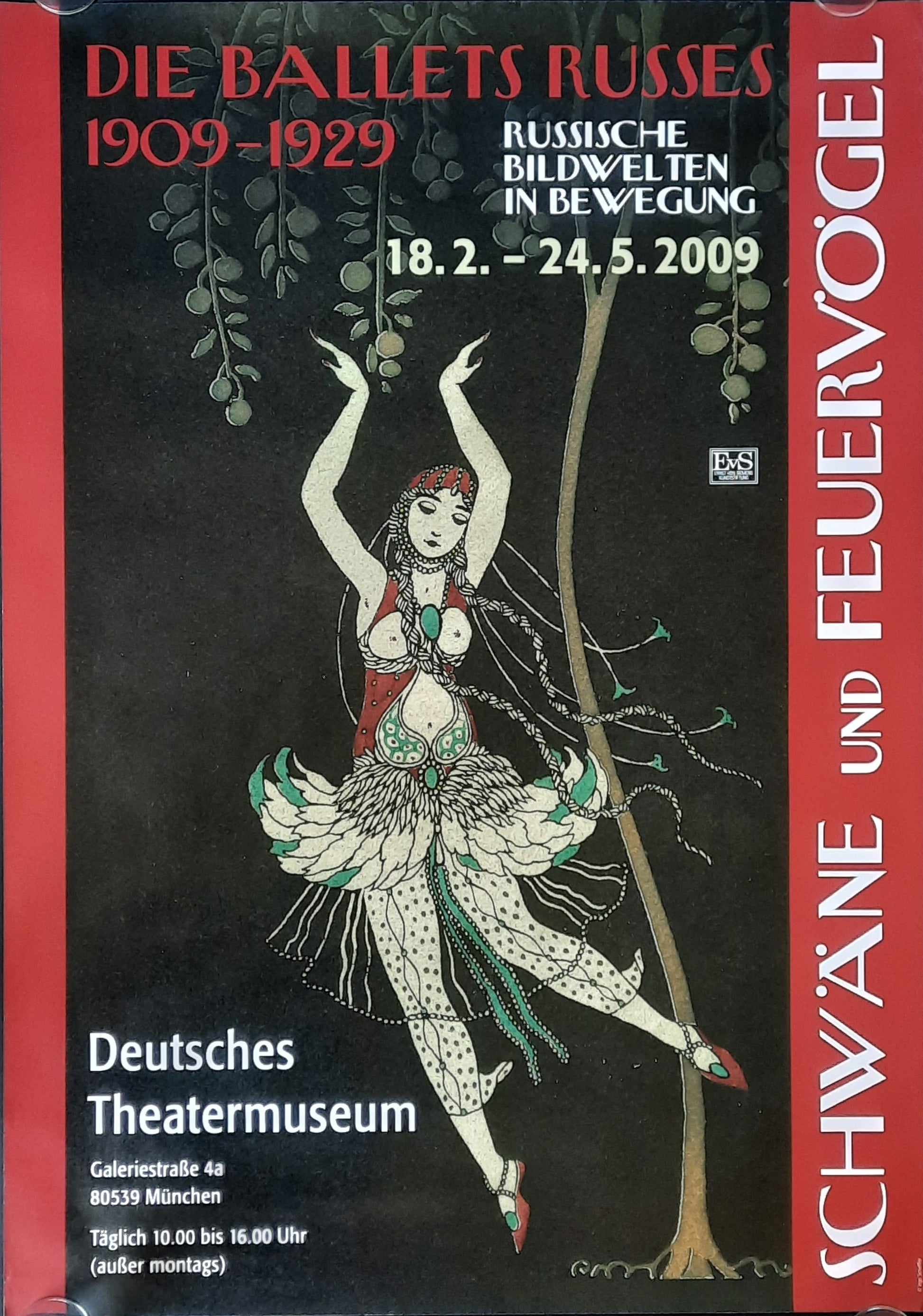 BALLETS RUSSES Original Exhibition Poster 2009 Munich Germany 1