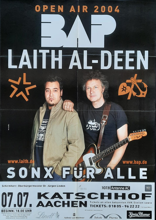 BAP Original Concert Poster July 7, 2004 Aachen Germany 1