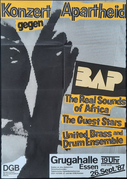 BAP Original Concert Poster September 26, 1987 Essen Germany 1