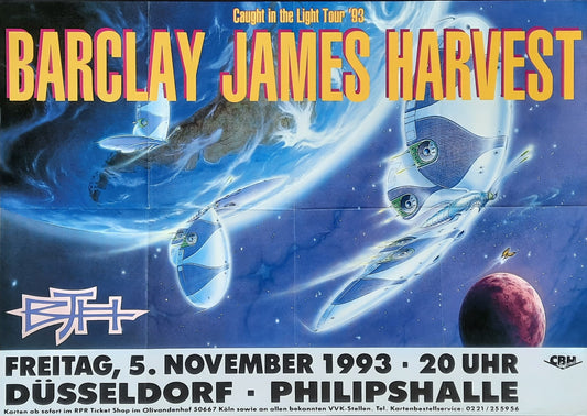 BARCLAY JAMES HARVEST Original Concert Poster November 5, 1993 Duesseldorf Germany 1