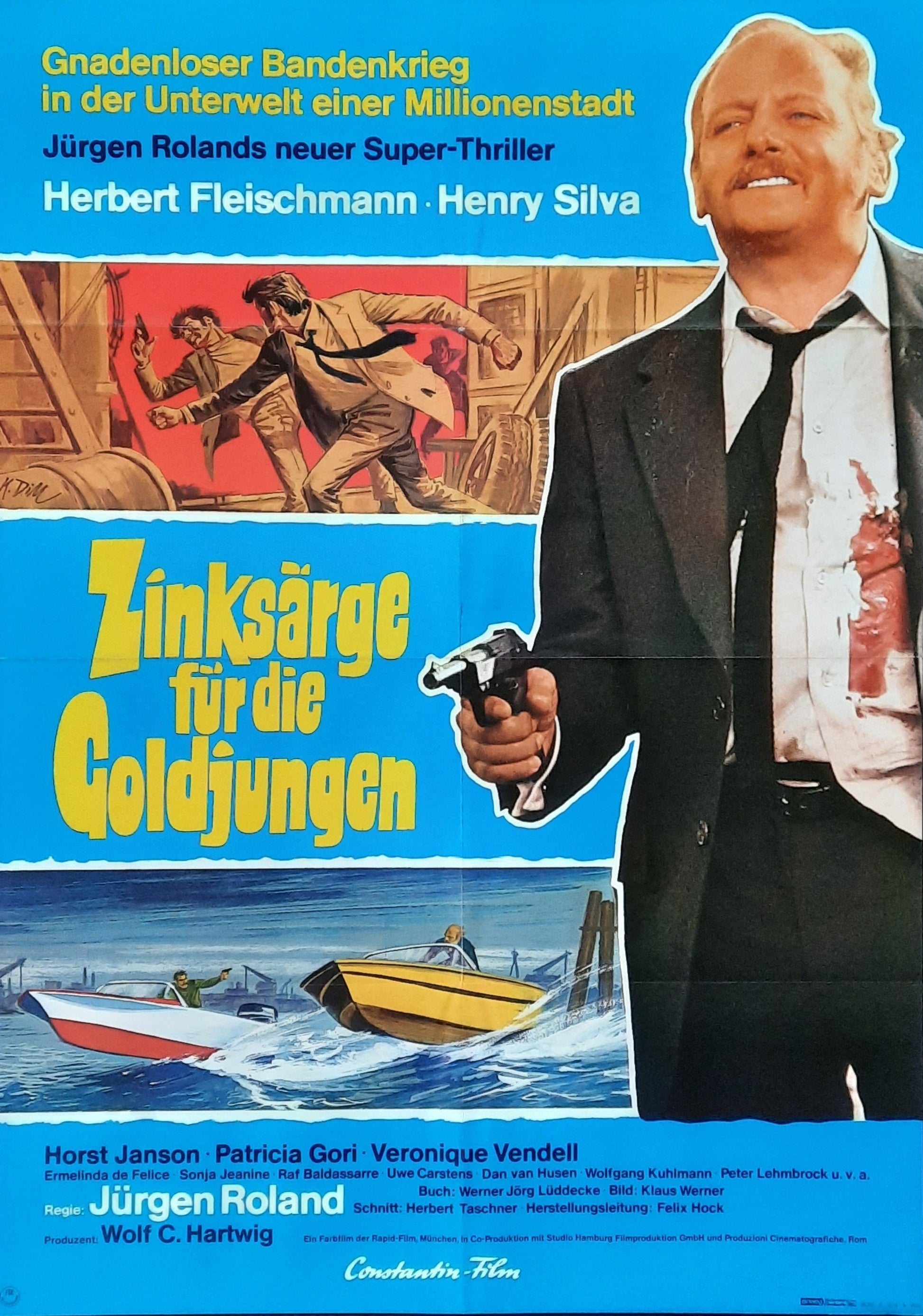 BATTLE OF THE GODFATHERS Original Movie Poster 1973 Jürgen Roland German 1-Sheet Poster