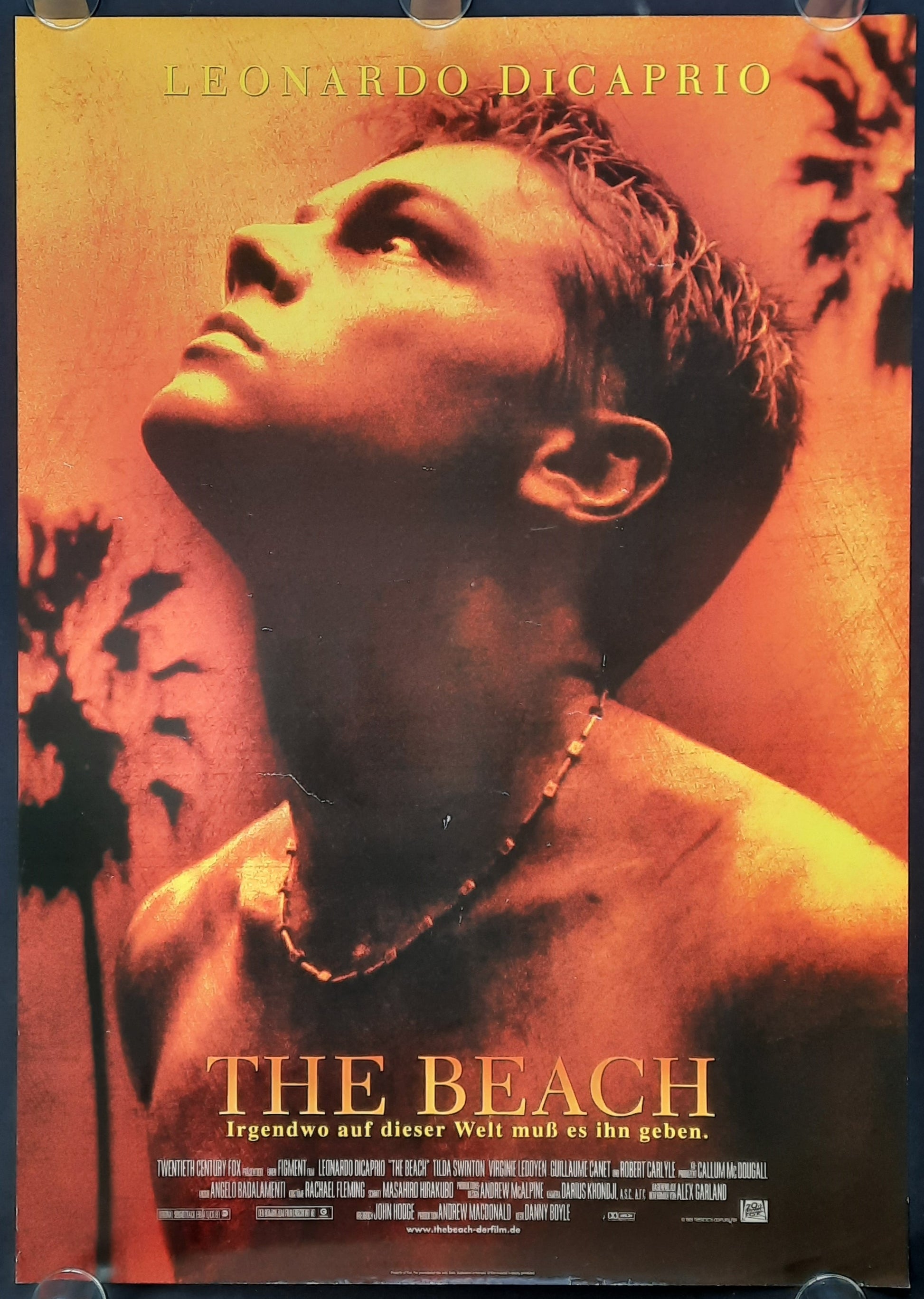 BEACH Original Movie Poster 2000 Leonardo di Caprio German 1-Sheet ROLLED