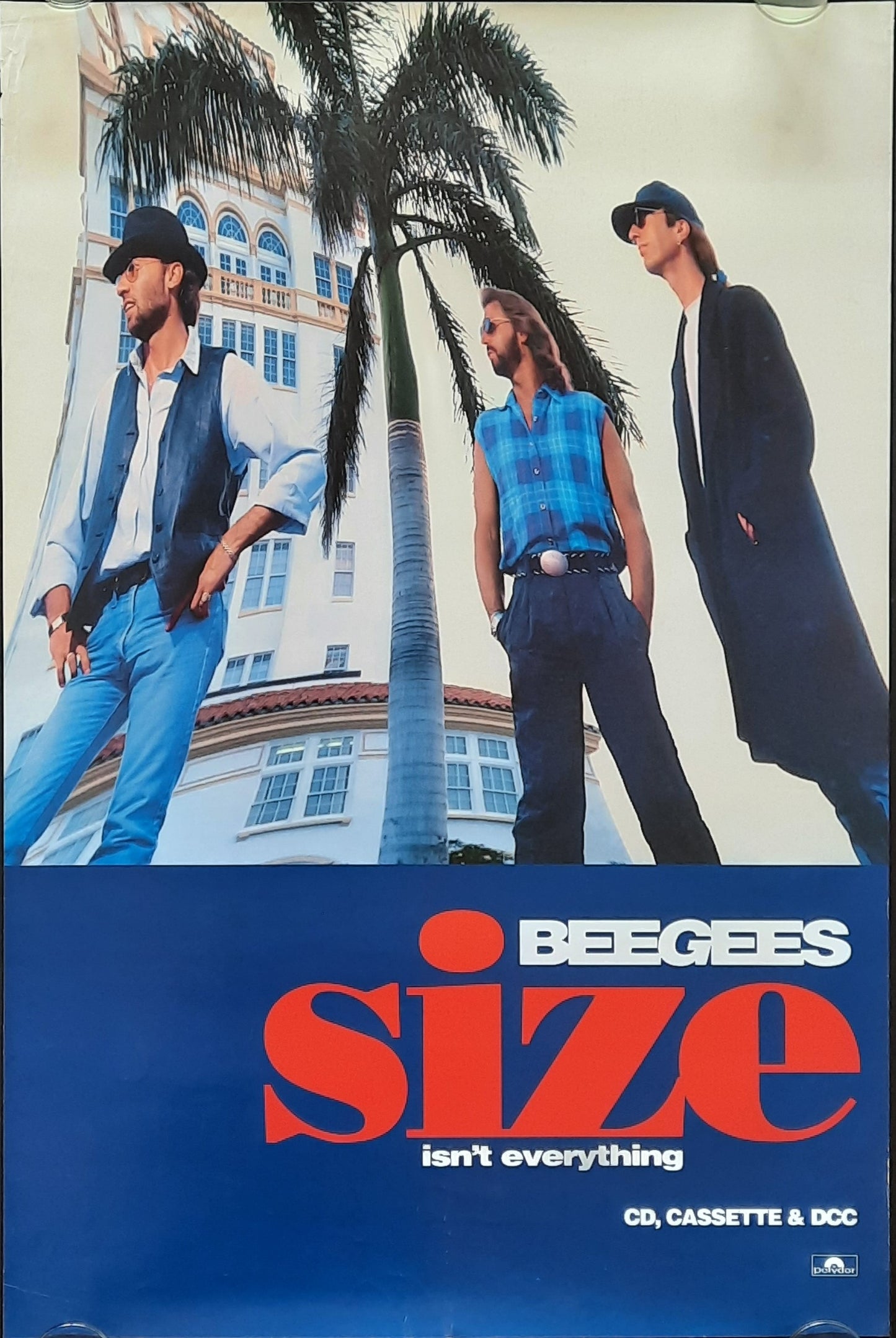 BEE GEES Original Promotion Poster - 1993 Album SIZE ISN'T EVERYTHING