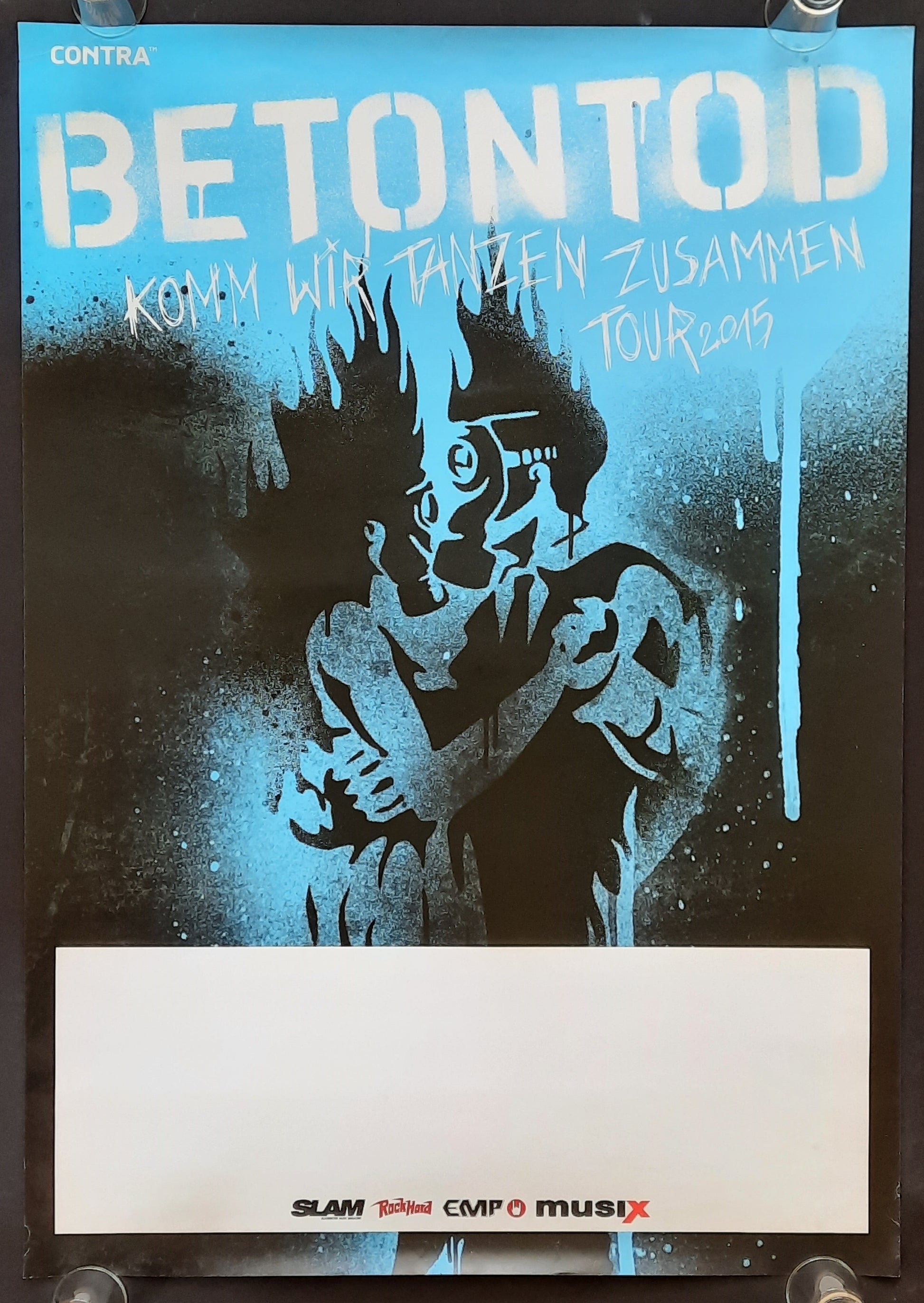 BETONTOD Original Concert Poster 2015 Komm Wir Tanzen Zusammen Tour