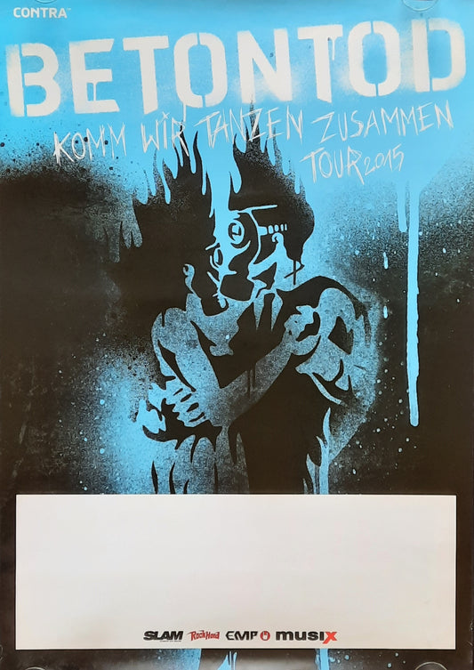 BETONTOD Original Concert Poster 2015 Komm Wir Tanzen Zusammen Tour 1