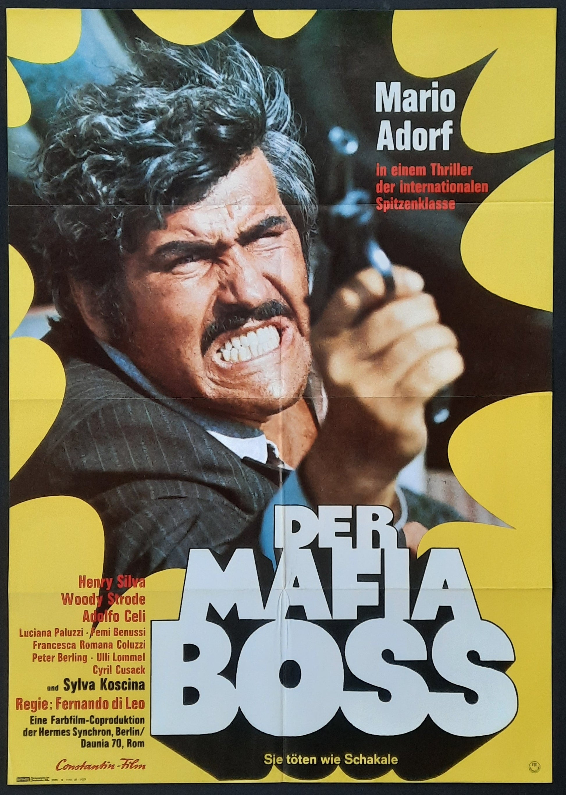 BIG RACKET Original Movie Poster 1972 Mario Adorf German 1-Sheet Poster