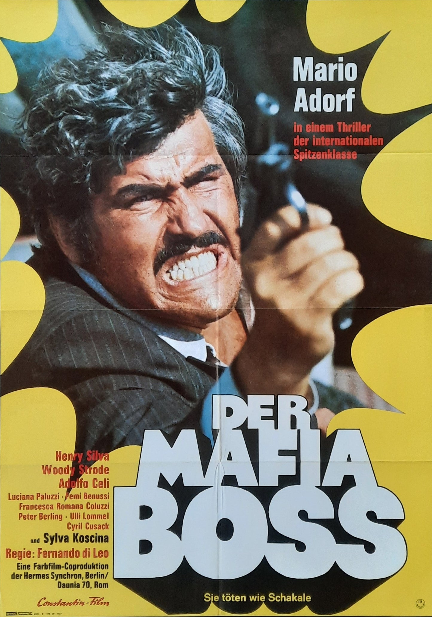 BIG RACKET Original Movie Poster 1972 Mario Adorf German 1-Sheet Poster