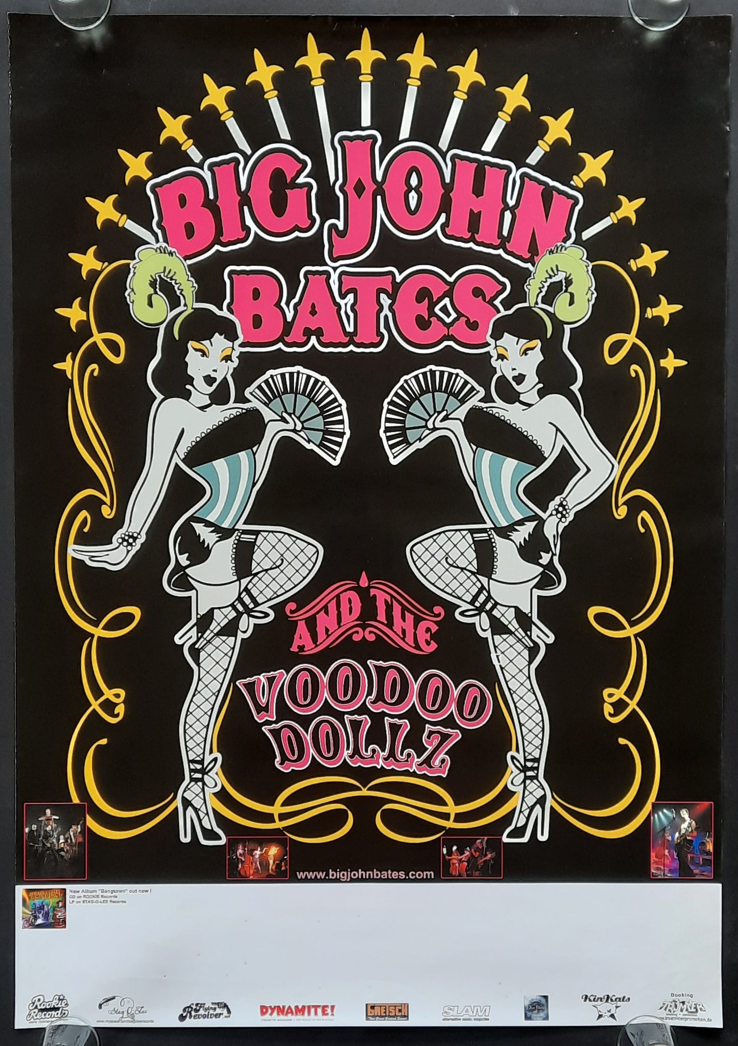 BIG JOHN BATES Original Concert Poster - 2009 Album Tour BANGTOWN