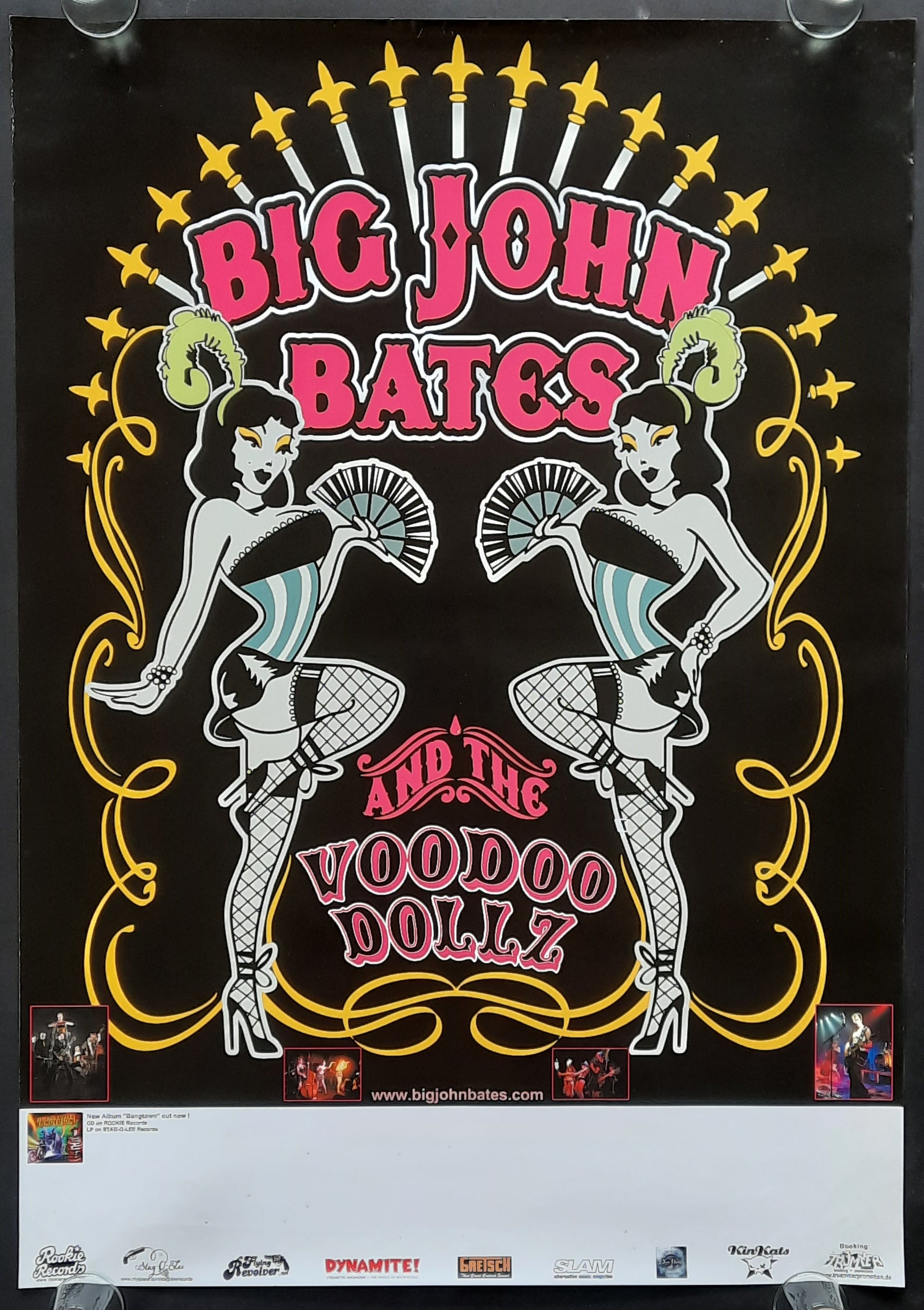 BIG JOHN BATES Original Concert Poster - 2009 Album Tour BANGTOWN
